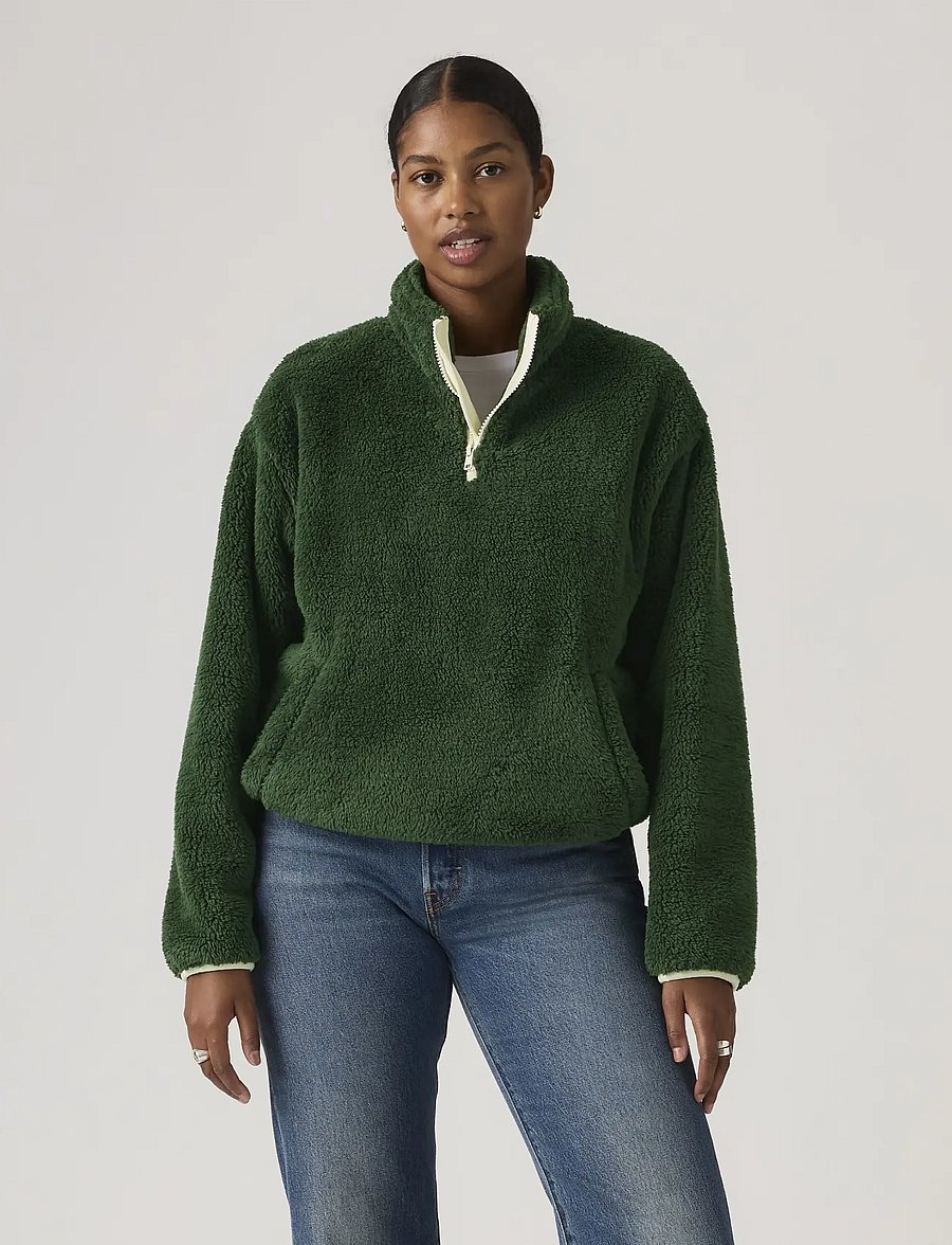 Levi's® - GEMMA SHERPA 1/4 ZIP MOUNTAIN - fleece & midlayer - greens - 5