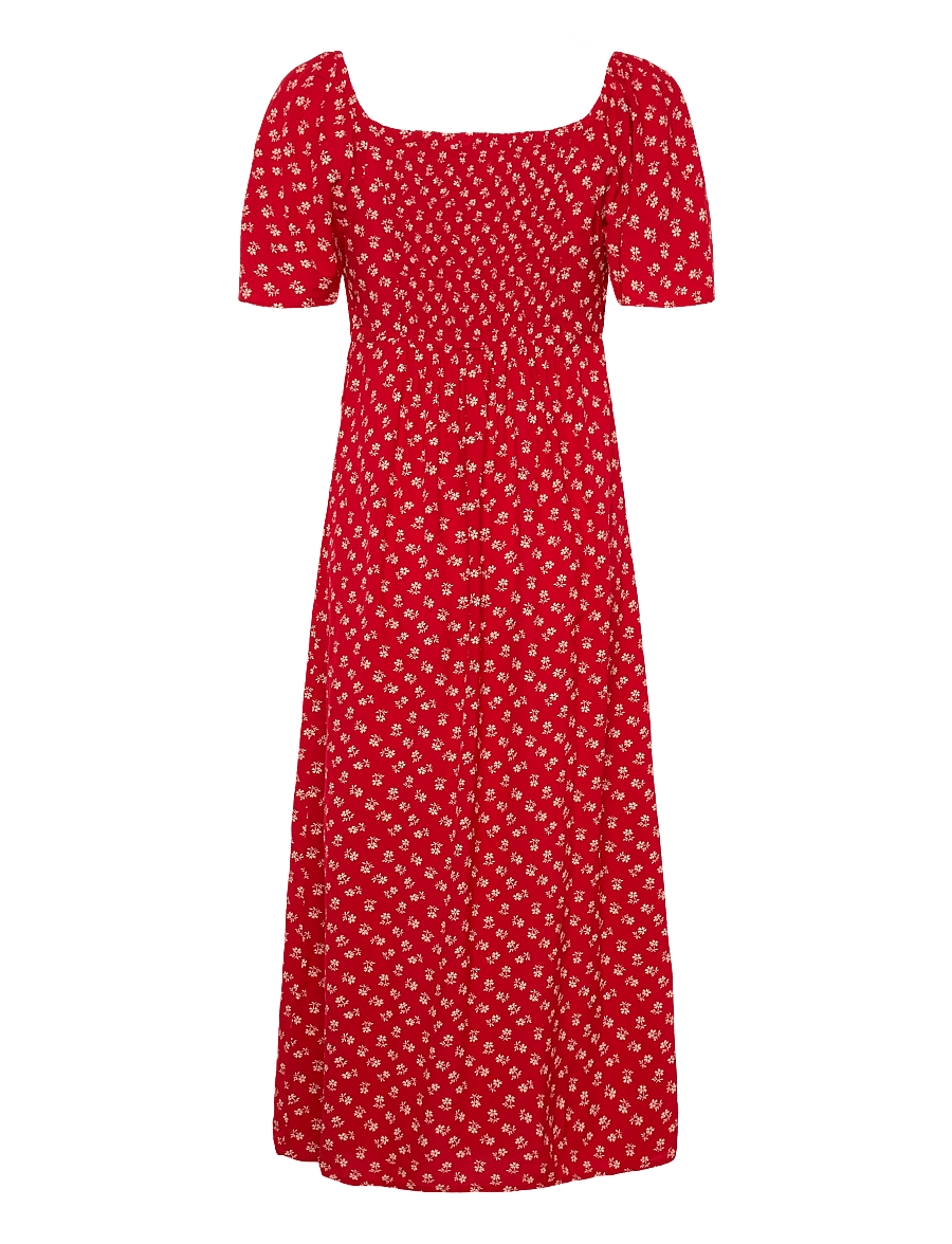 Levi's® - AMARA COLUMN FLUTTER SLV MIDI - midi kjoler - reds - 2