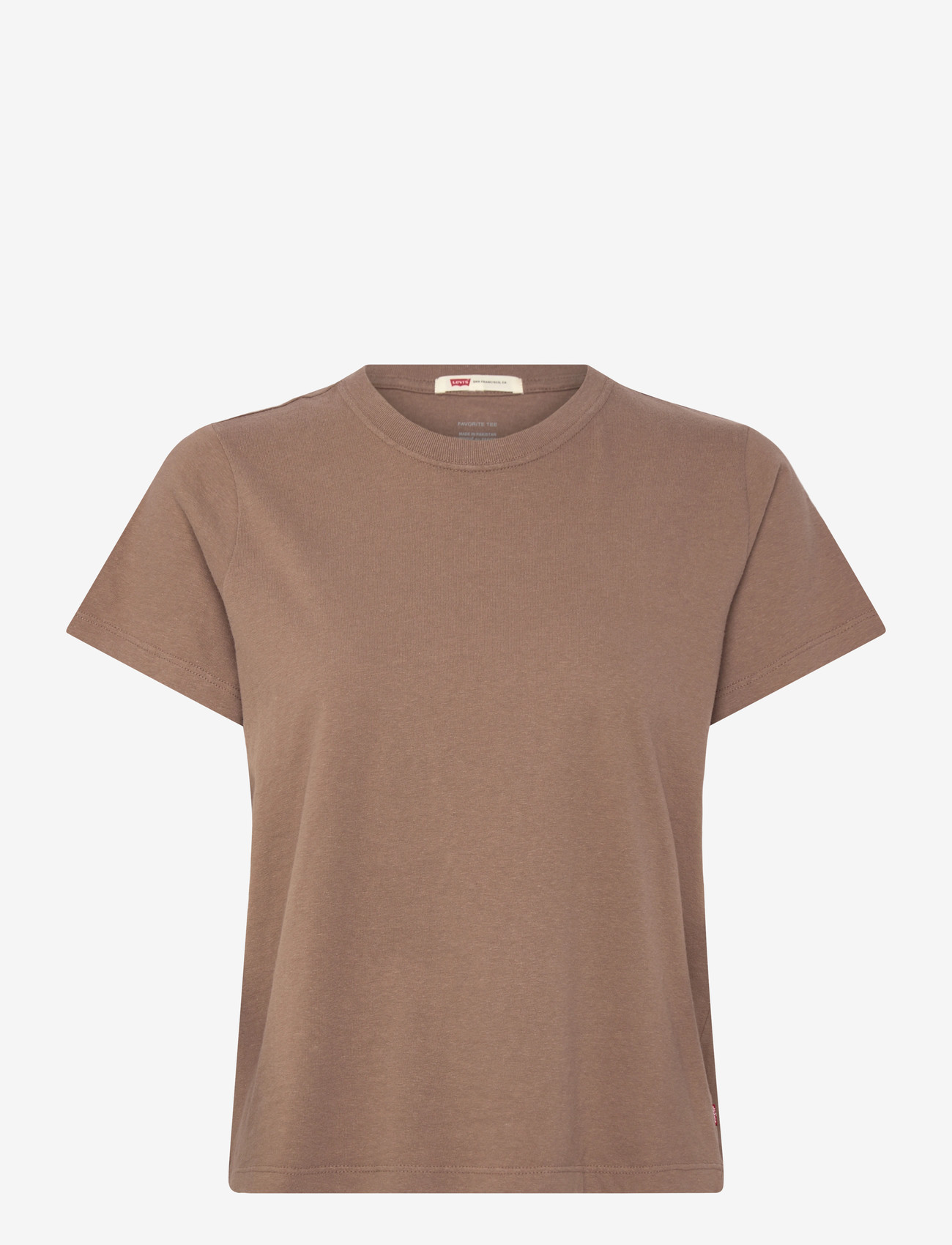 Levi's® - FAVORITE SLUB TEE PINE BARK - t-shirts - browns - 1