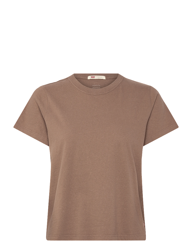 Levi's® - FAVORITE SLUB TEE PINE BARK - t-shirts - browns - 1