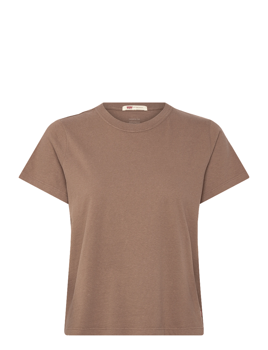 Levi's® - FAVORITE SLUB TEE PINE BARK - t-shirts - browns - 1