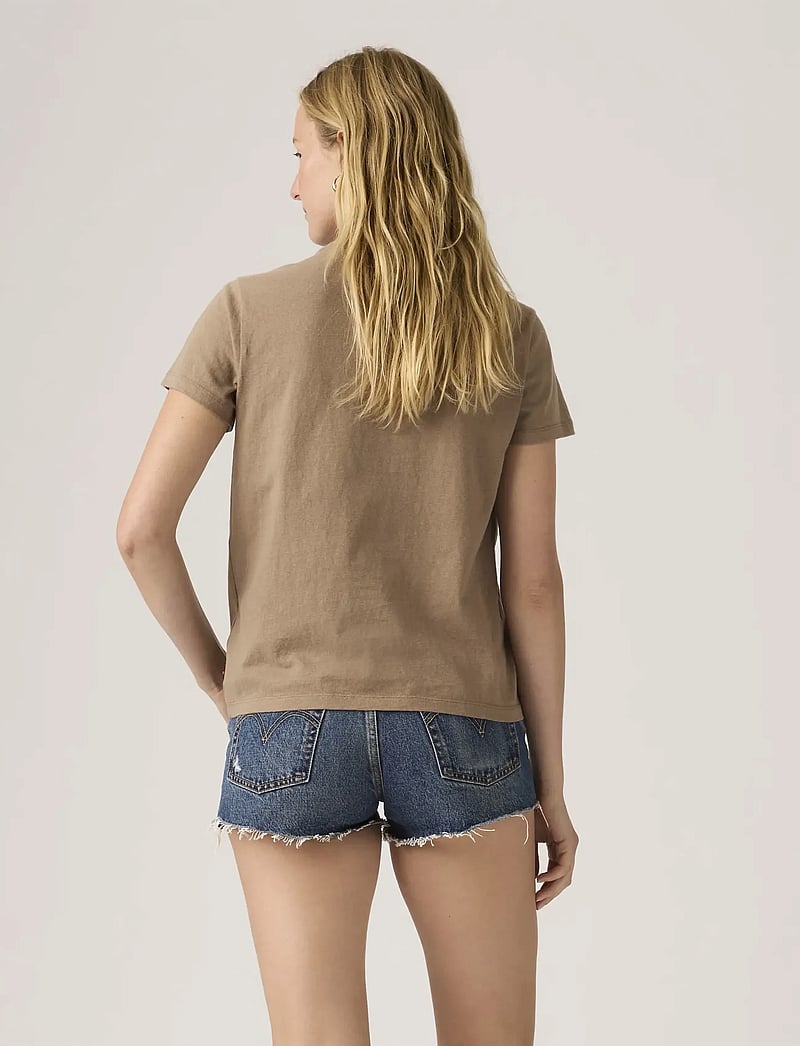 Levi's® - FAVORITE SLUB TEE PINE BARK - t-shirts - browns - 3