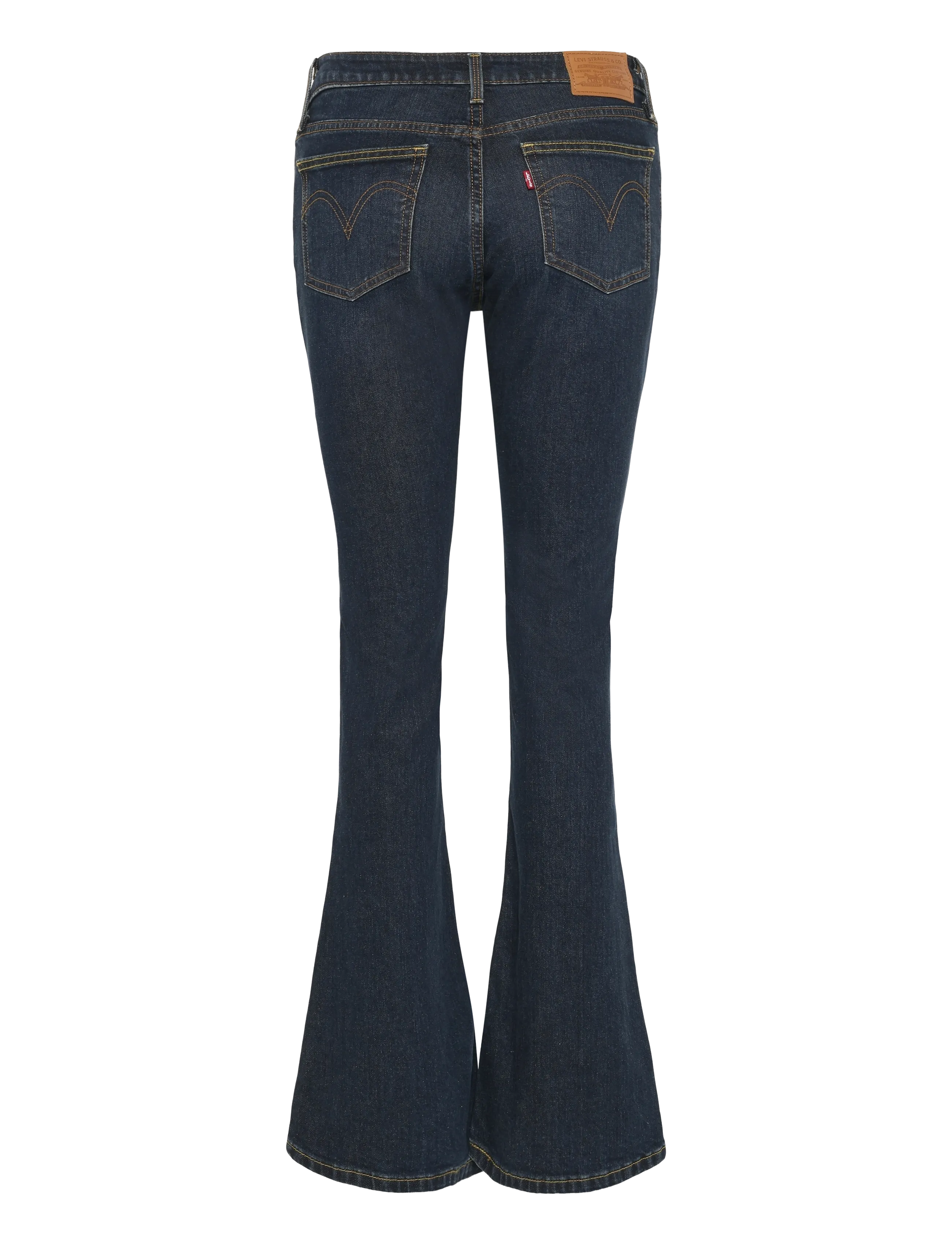 Levi's® - LOW SLIM BOOT OVERHEARD HER - bootcut jeans - dark indigo - worn in - 1