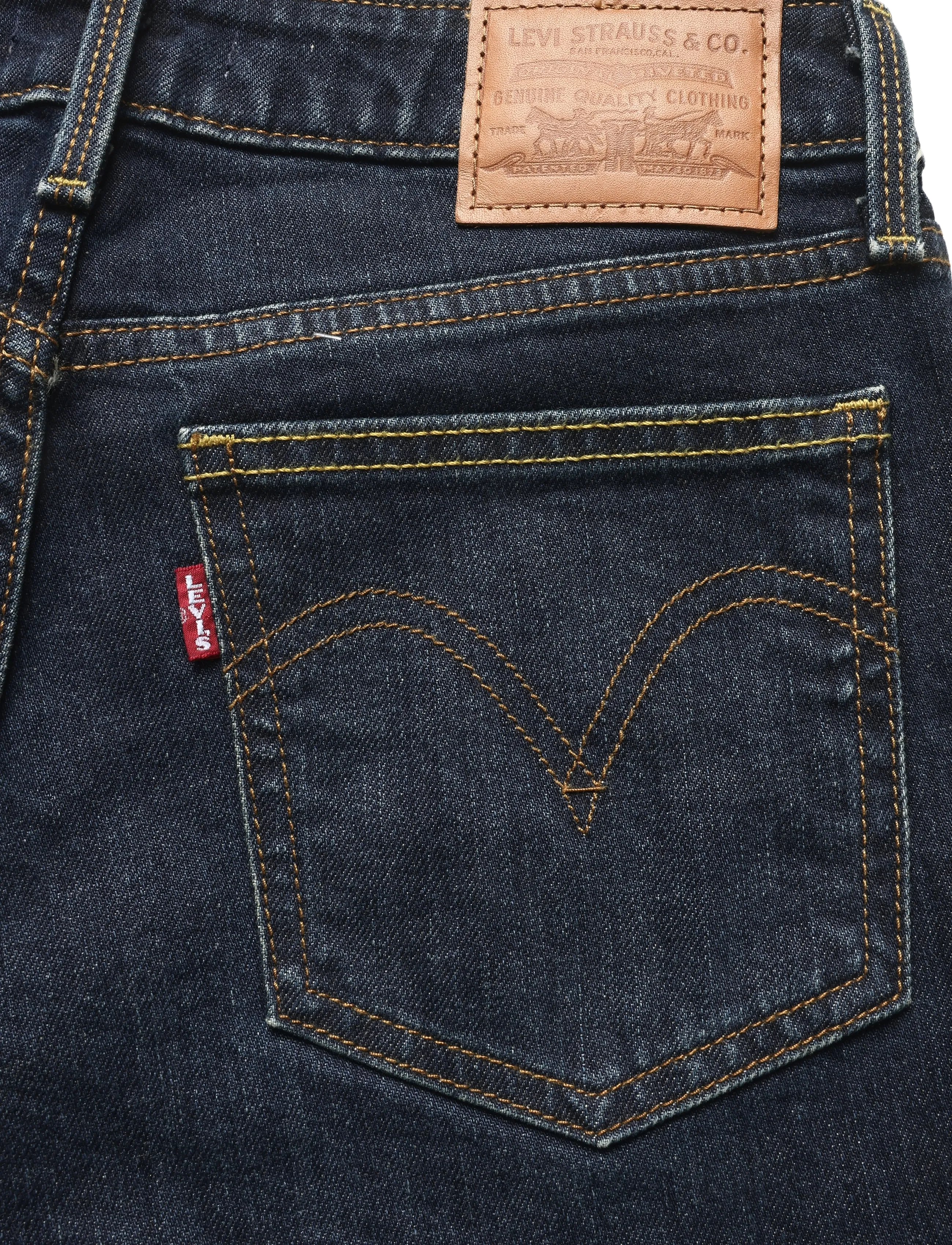 Levi's® - LOW SLIM BOOT OVERHEARD HER - bootcut jeans - dark indigo - worn in - 4