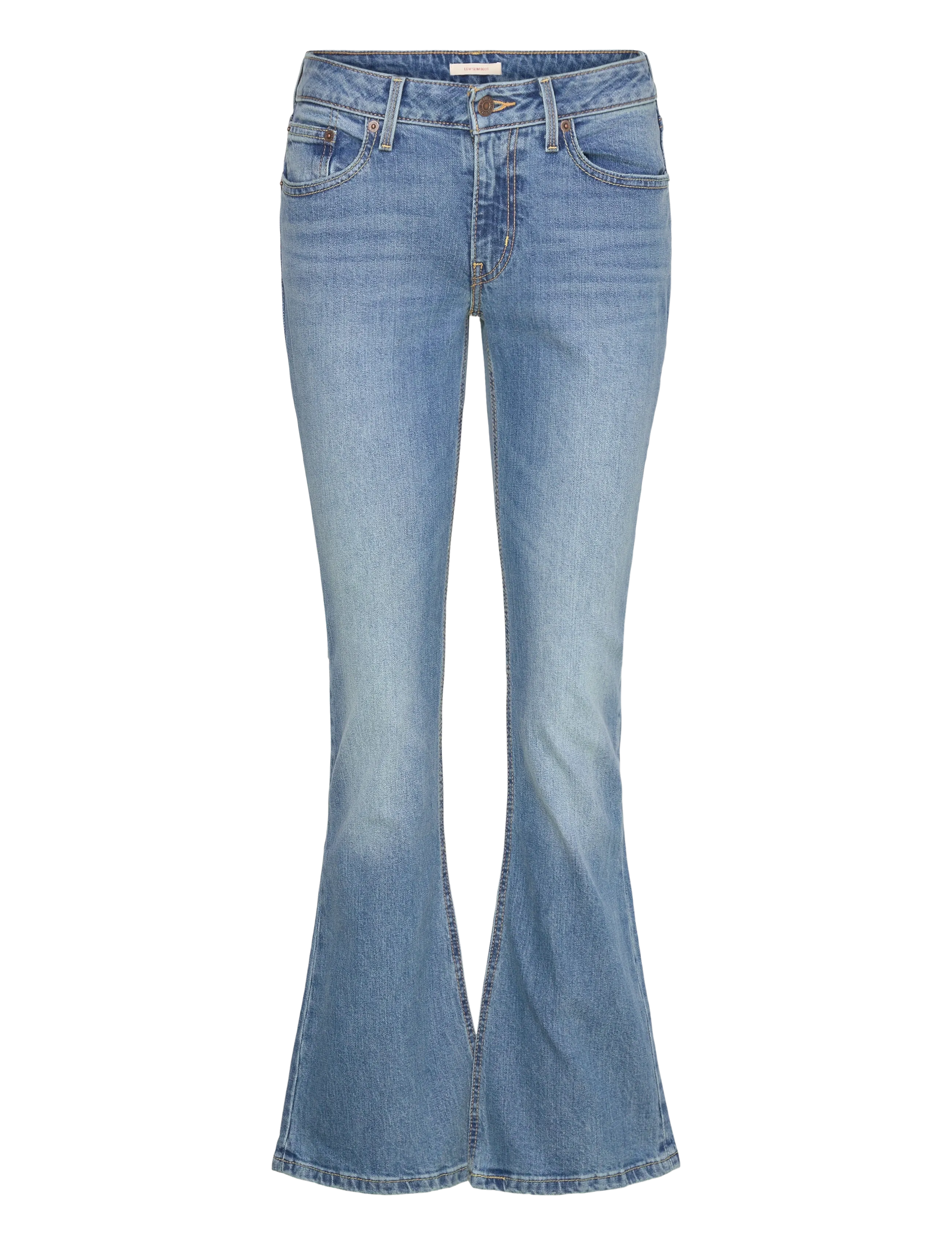 Levi's® LOW SLIM BOOT KICK START - Bootcut jeans - MED INDIGO - WORN IN / blue