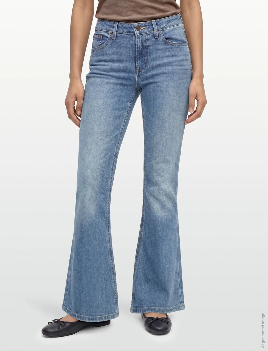 Levi's® - LOW SLIM BOOT KICK START - bootcut-jeans - med indigo - worn in - 3