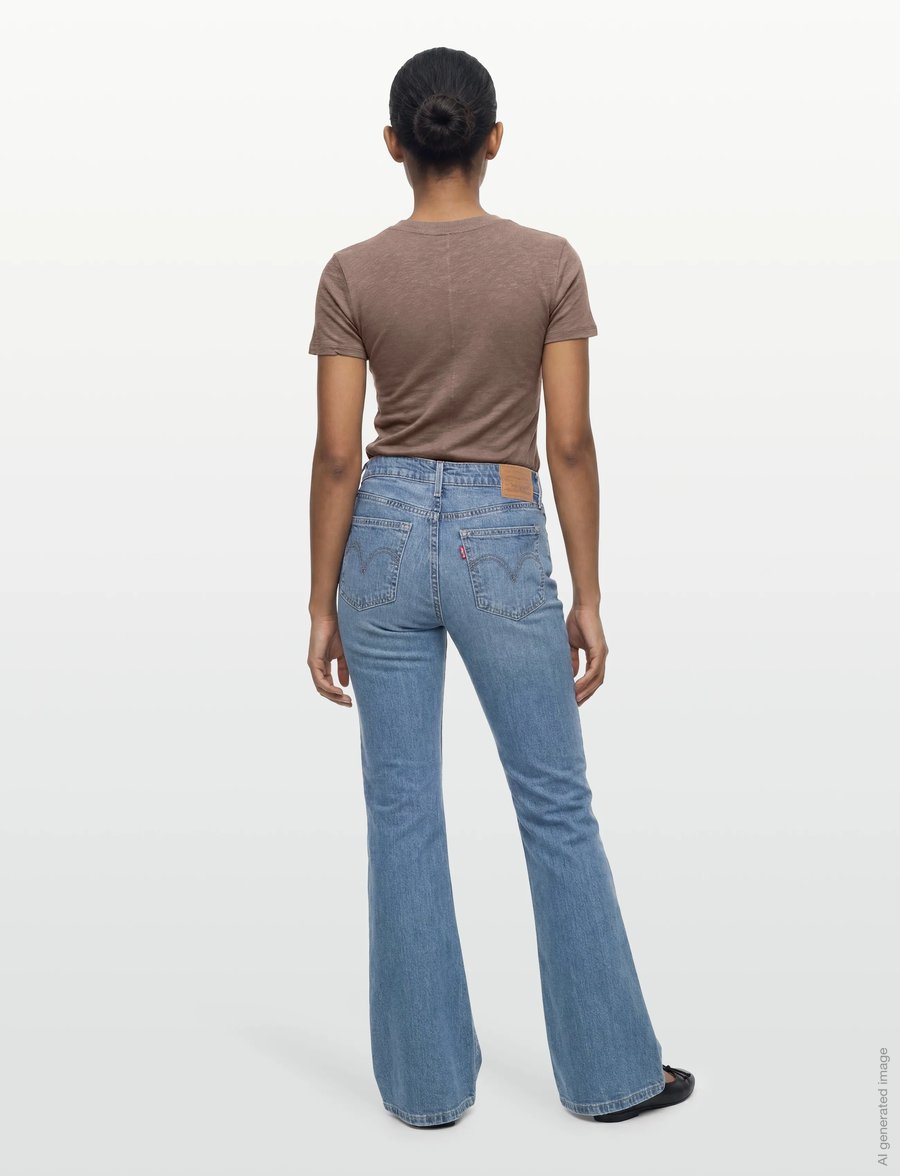Levi's® - LOW SLIM BOOT KICK START - bootcut-jeans - med indigo - worn in - 4