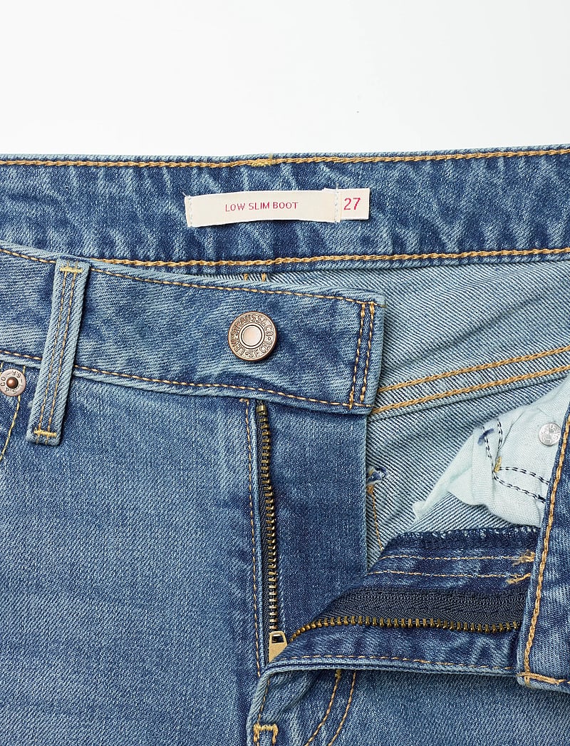 Levi's® - LOW SLIM BOOT KICK START - bootcut jeans - med indigo - worn in - 3