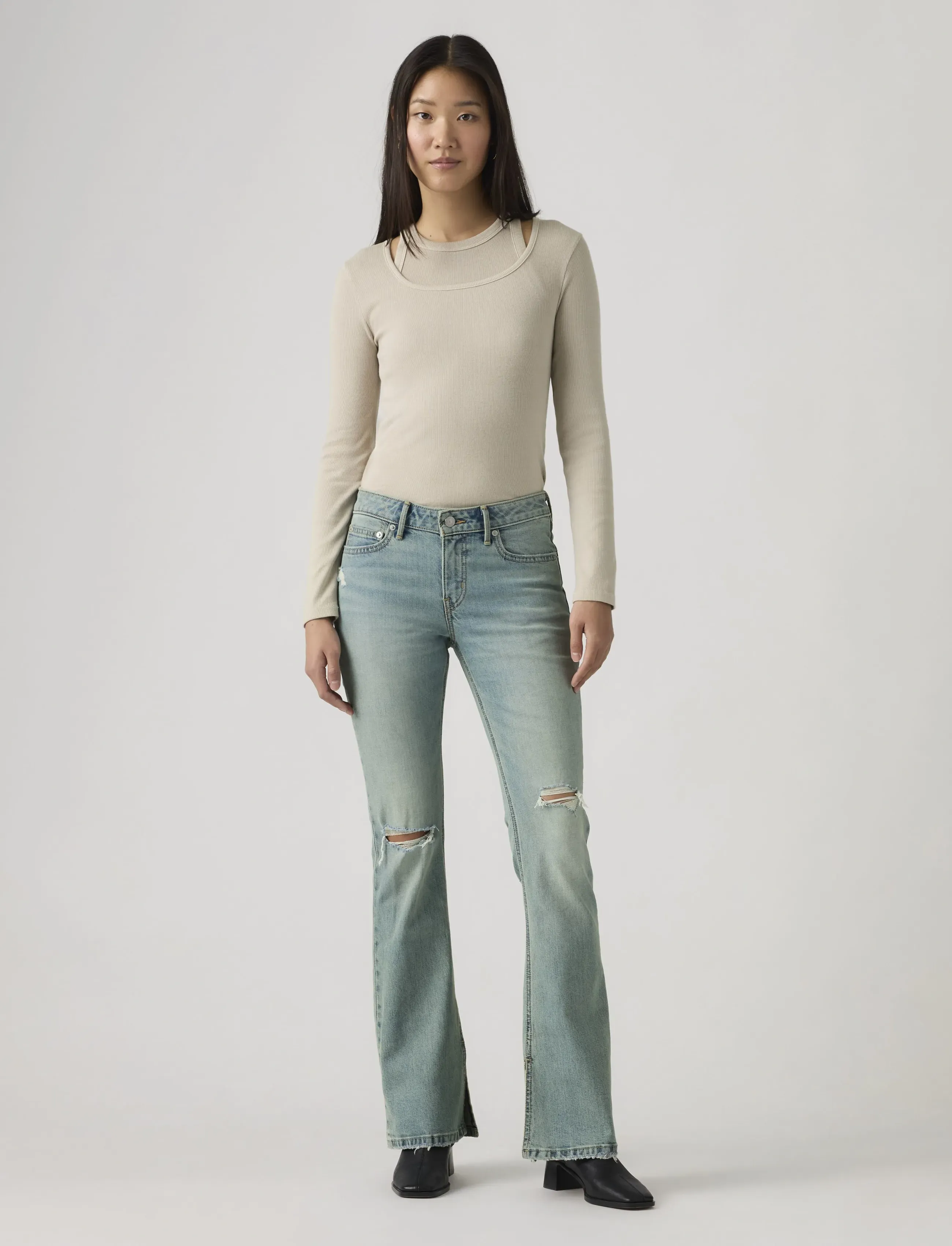 LEVIS ® Low Slim Boot Tinted Memories bootcut & flared jeans dam – bild 5