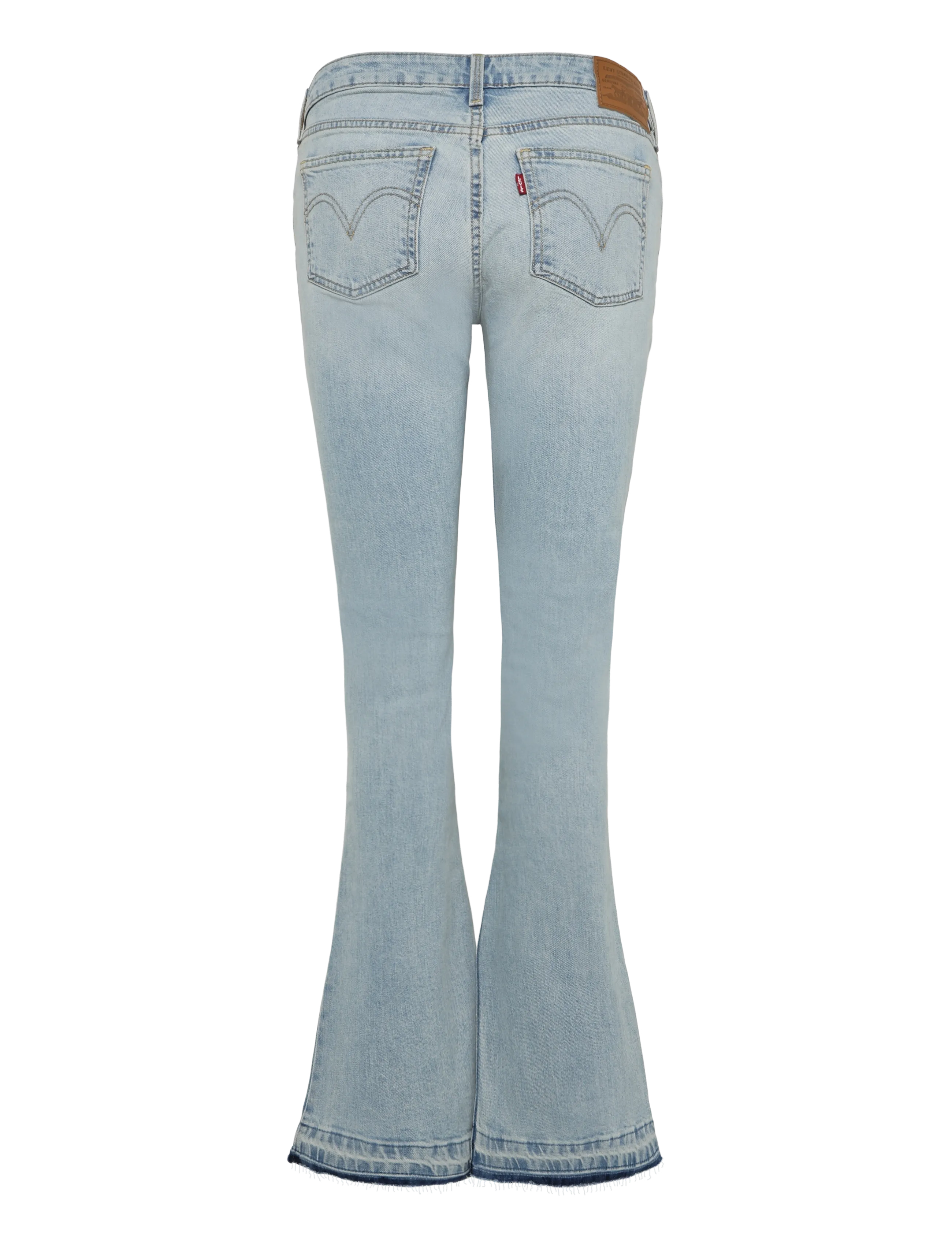 Levi's® - LOW SLIM BOOT BLUE SHUTTLE - bootcut jeans - light indigo - worn in - 1