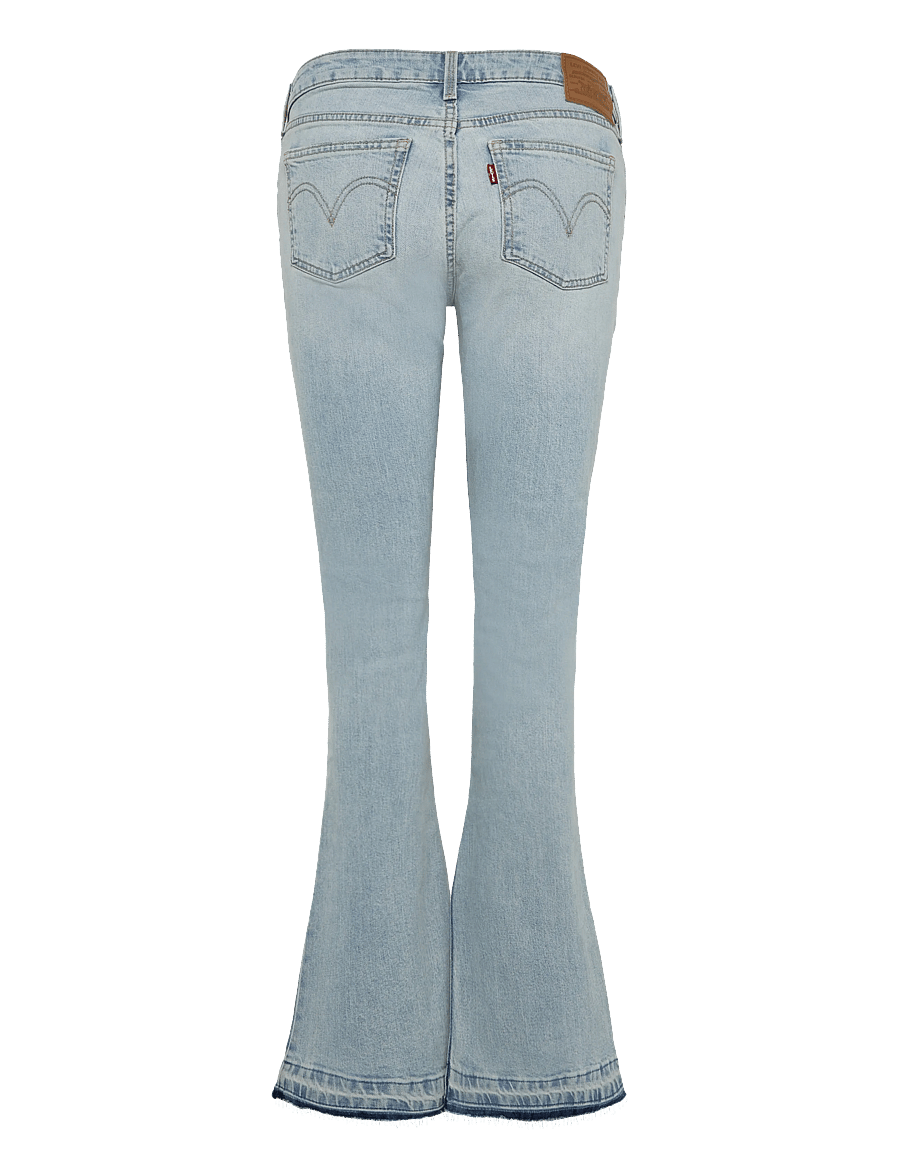 Levi's® - LOW SLIM BOOT BLUE SHUTTLE - bootcut jeans - light indigo - worn in - 1