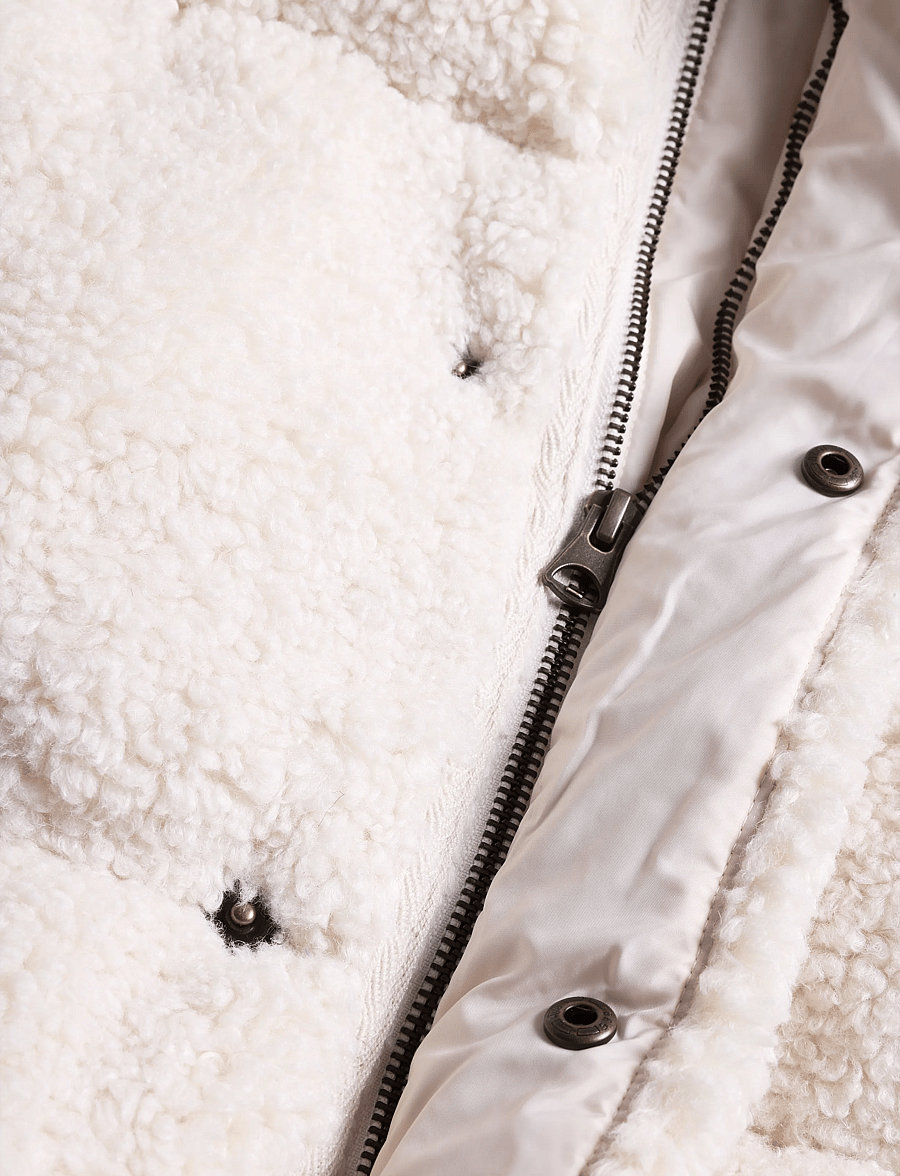 Levi's® - BRYNN CROP PUFFER NOVELTY WHIT - winter jackets - neutrals - 3