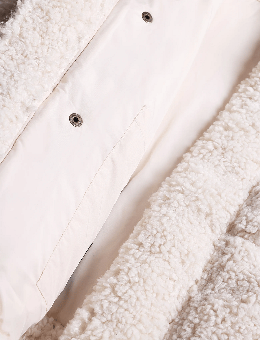 Levi's® - BRYNN CROP PUFFER NOVELTY WHIT - winter jackets - neutrals - 4