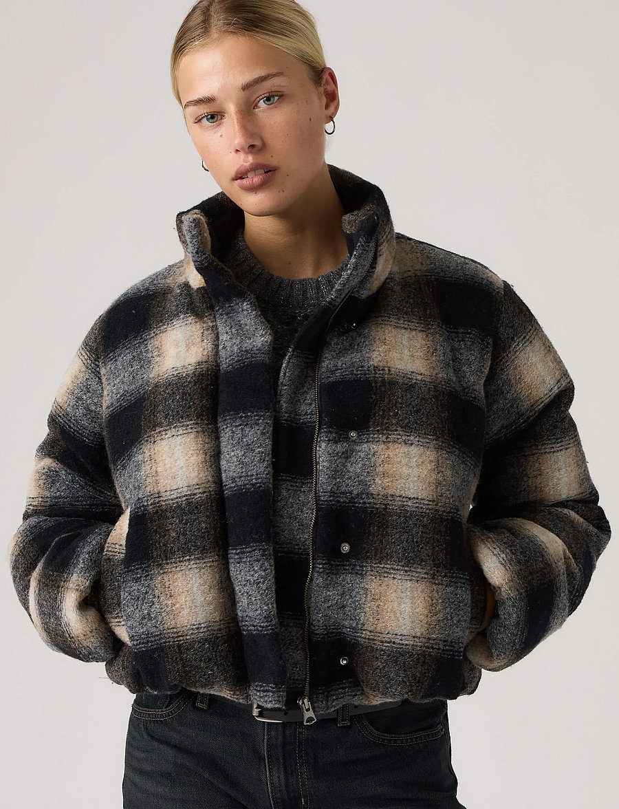 Levi's® - BRYNN CROP PUFFER NOVELTY TESS - teksatagid - browns1 - 0