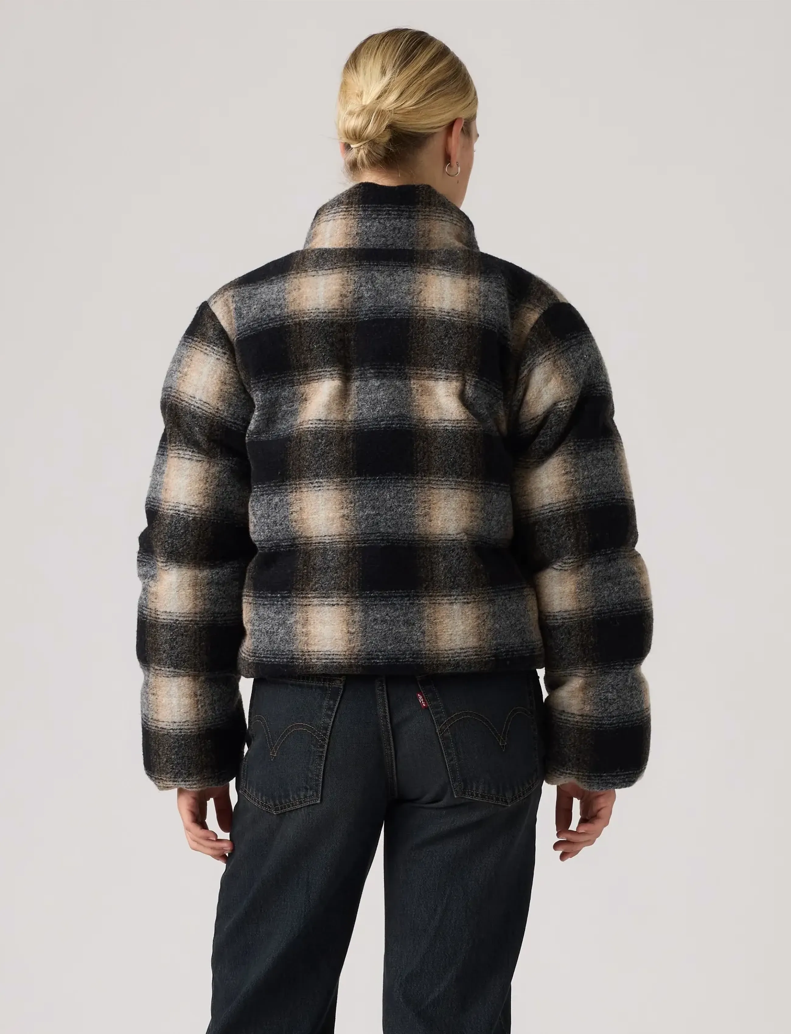 LEVIS ® Vinterjacka 'BRYNN' beige / grå / svart dam – bild 4