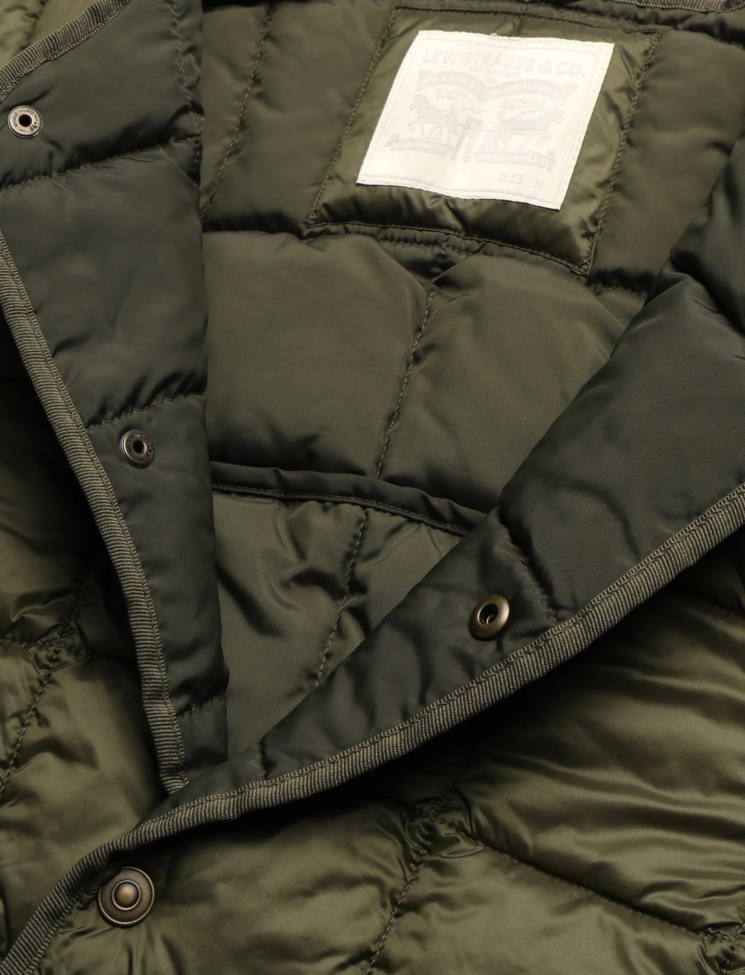 Levi's® - POPPY QUILTED PUFFER OLIVE NIG - vinterjakker - greens - 2