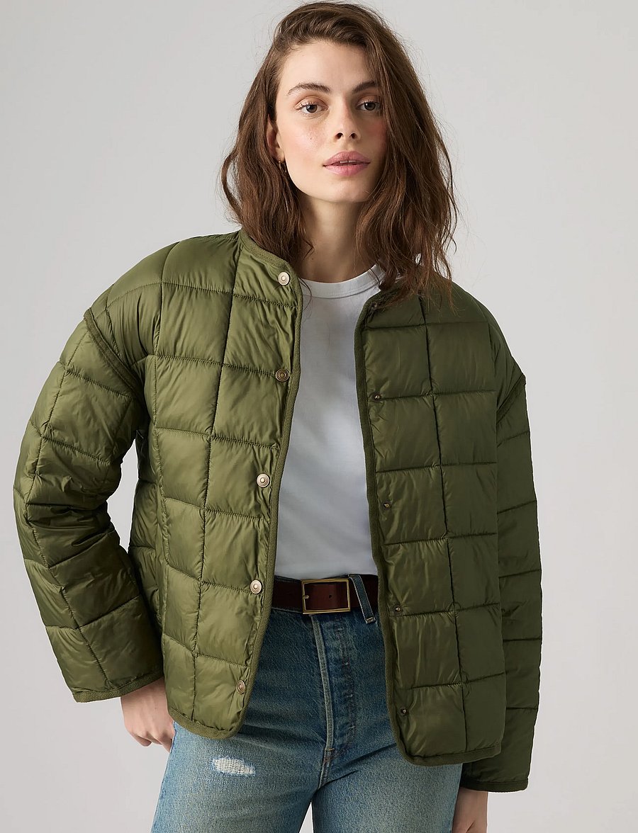 Levi's® - POPPY QUILTED PUFFER OLIVE NIG - vinterjakker - greenso - 0