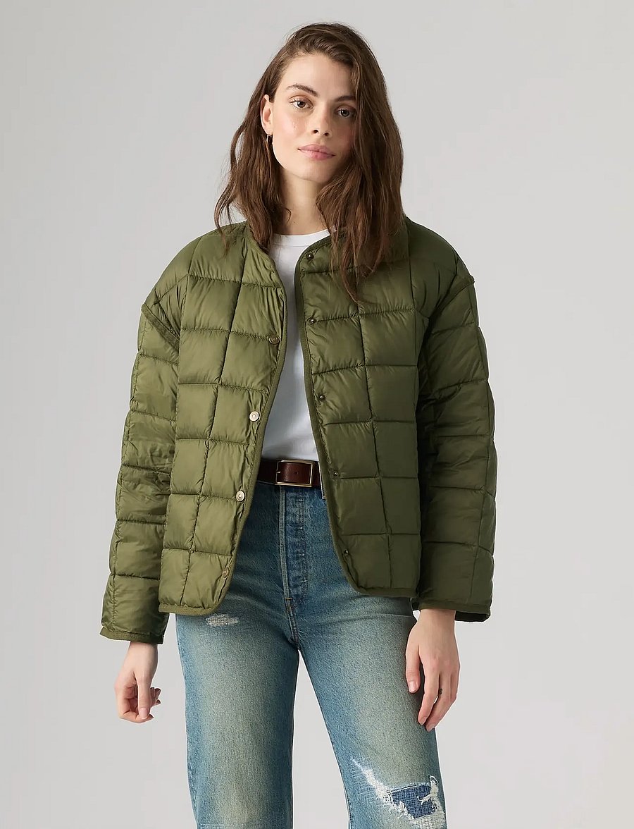 Levi's® - POPPY QUILTED PUFFER OLIVE NIG - vinterjakker - greenso - 4