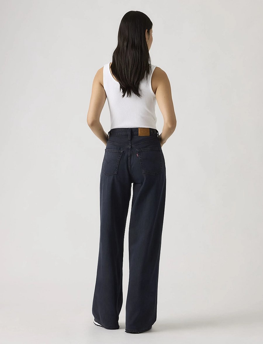 Levi's® - CINCH WIDE LEG DARK HUMOR - laia säärega teksad - med indigo - worn in - 4
