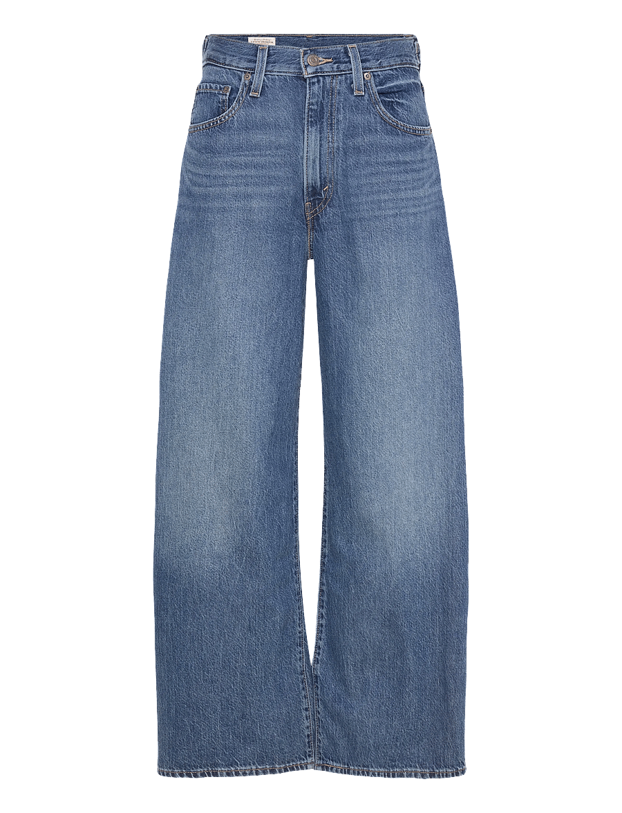 Levi's® - CINCH WIDE LEG PASS THE PARCEL - brede jeans - med indigo - worn in - 1