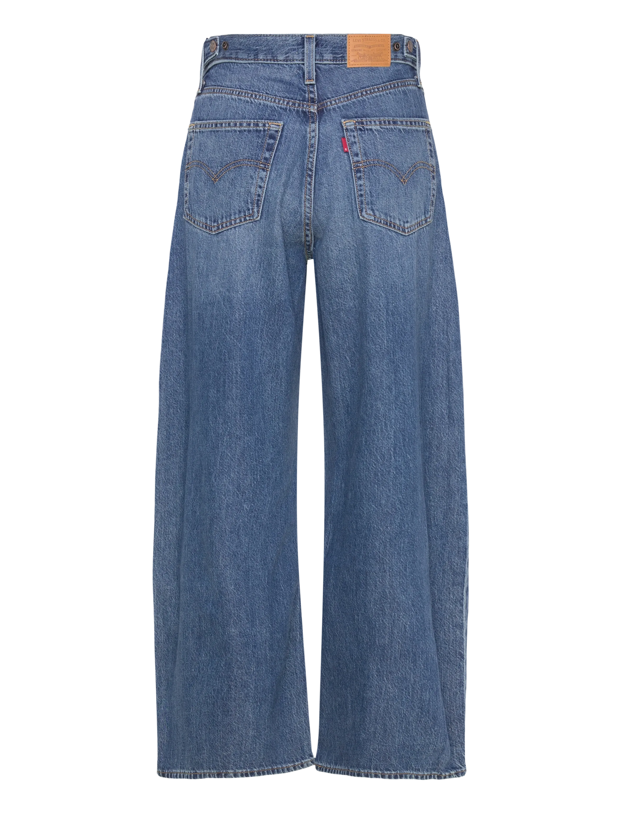 Levi's® - CINCH WIDE LEG PASS THE PARCEL - brede jeans - med indigo - worn in - 2