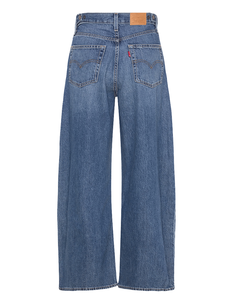 Levi's® - CINCH WIDE LEG PASS THE PARCEL - brede jeans - med indigo - worn in - 2