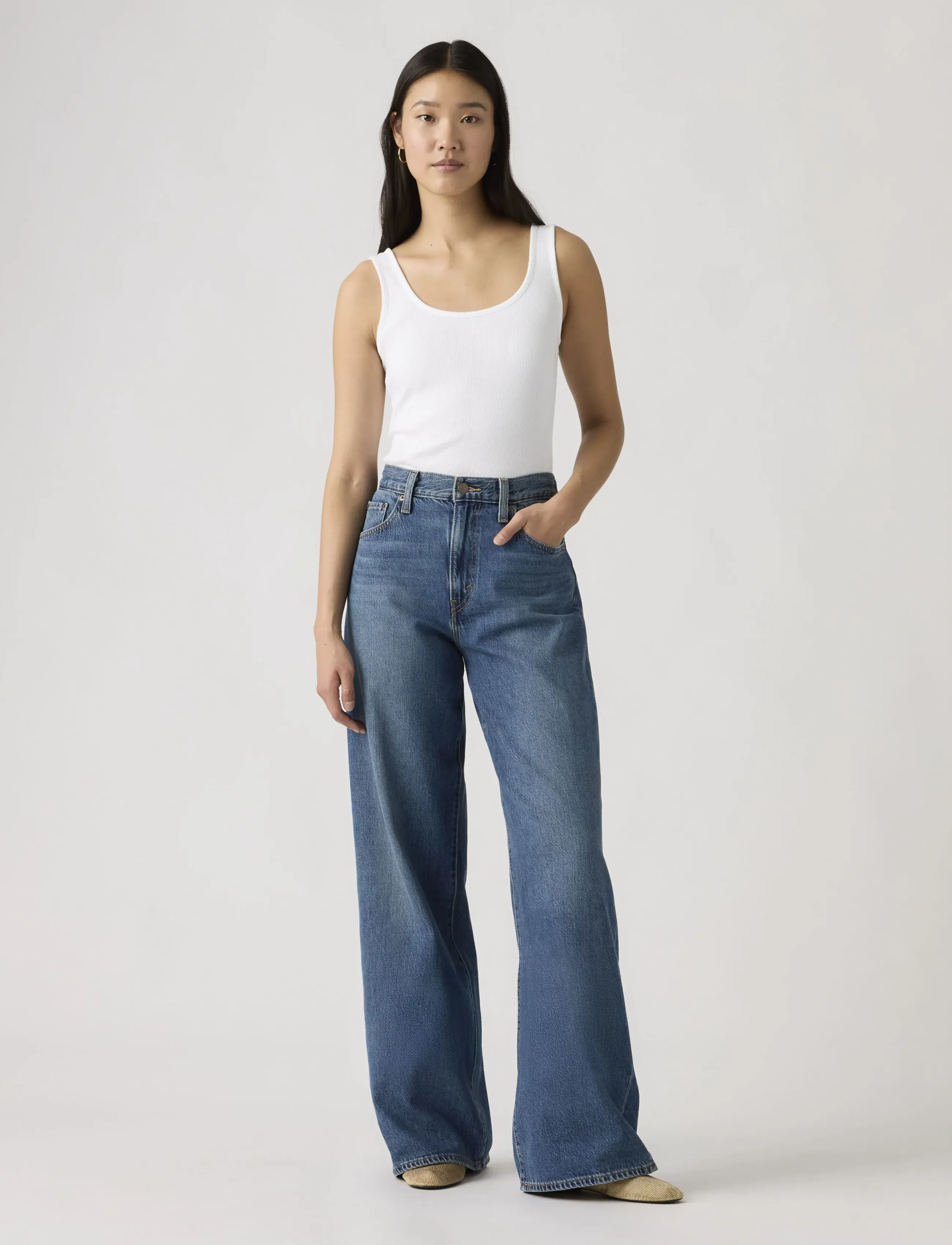LEVIS ® Cinch Wide Leg Pass The Parcel vida jeans dam – bild 5