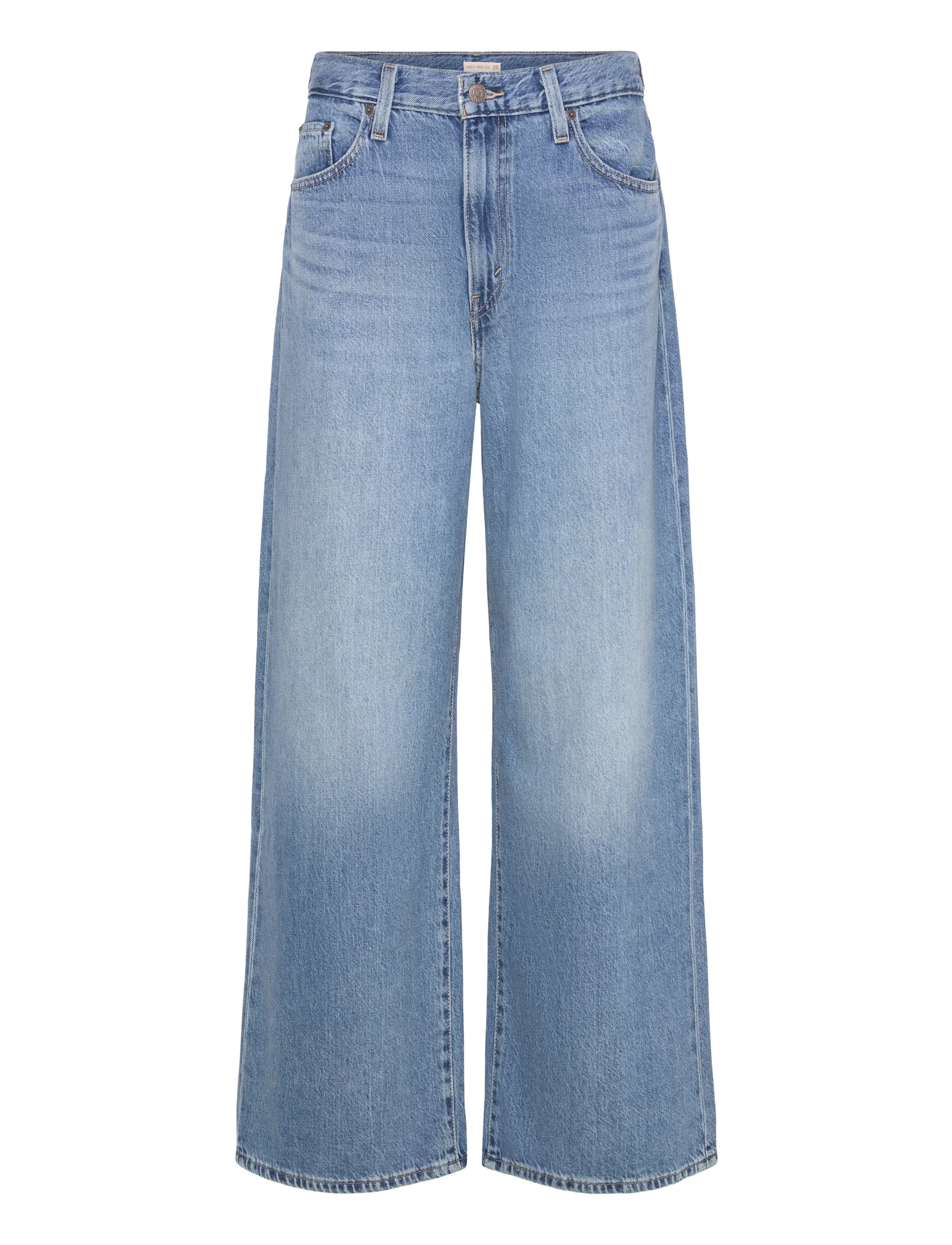 Levi's® - CINCH WIDE LEG LOSING MY MIND - vide jeans - med indigo - worn in - 1