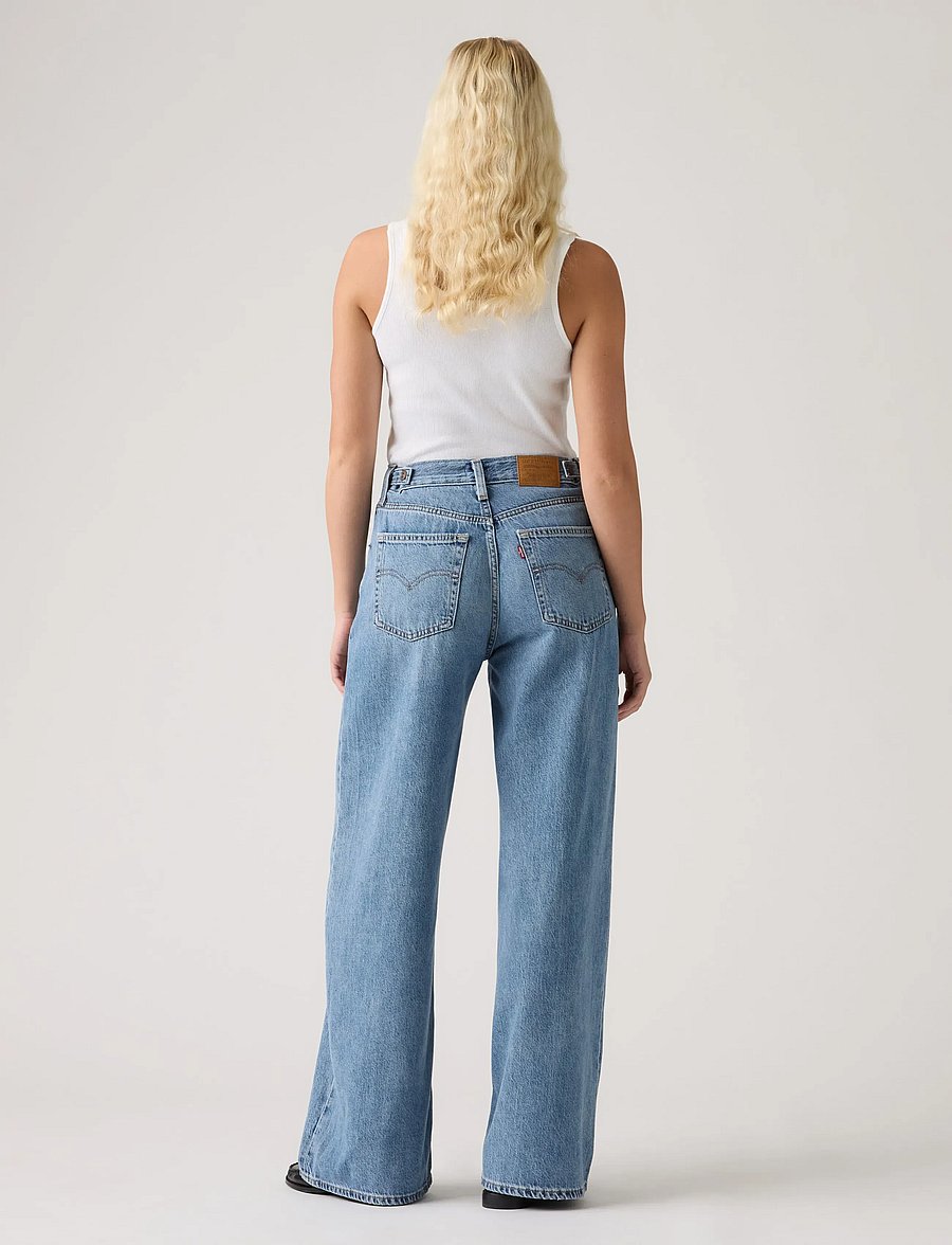 Levi's® - CINCH WIDE LEG LOSING MY MIND - laia säärega teksad - med indigo - worn in - 4