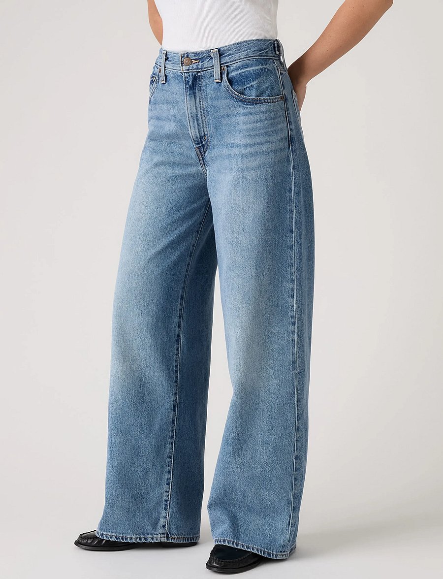 Levi's® - CINCH WIDE LEG LOSING MY MIND - laia säärega teksad - med indigo - worn in - 5