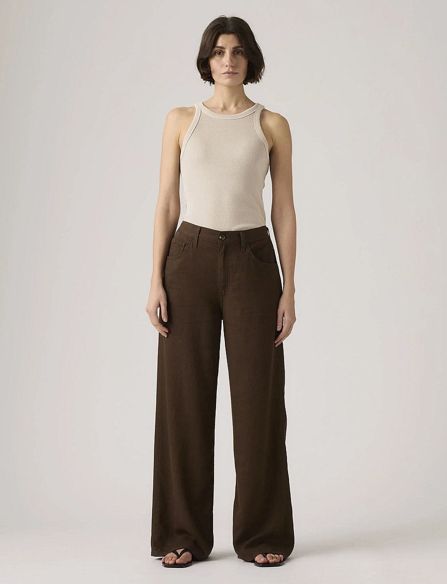 Levi's® - CINCH WIDE LEG HOT FUDGE - wide leg jeans - browns - 0