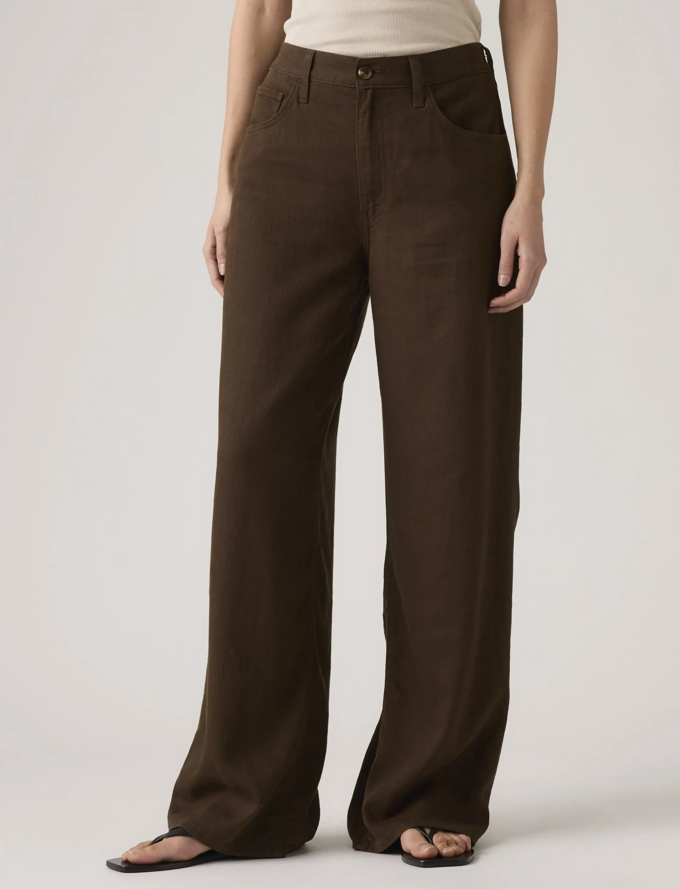 Levi's® - CINCH WIDE LEG HOT FUDGE - vida jeans - browns - 4