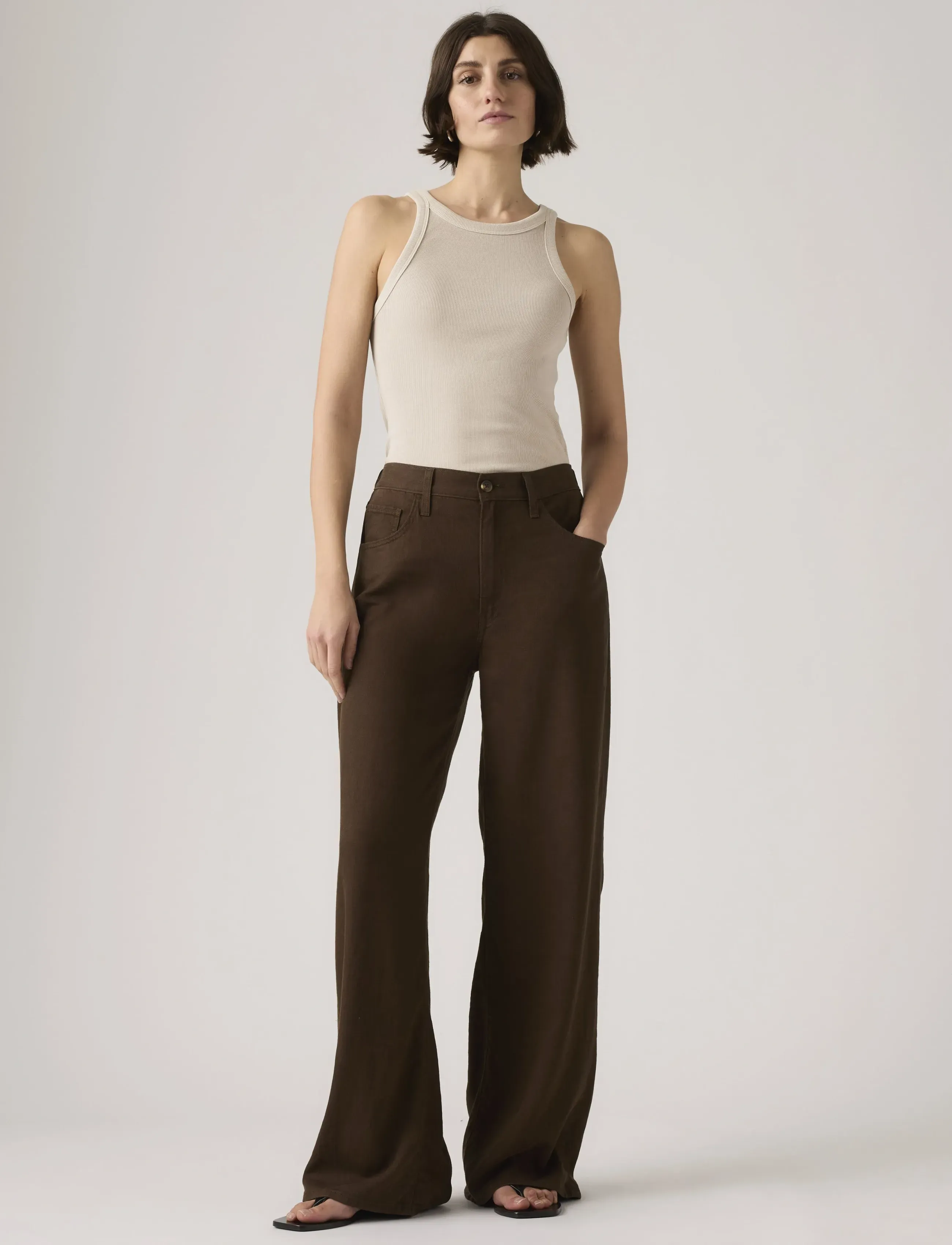 Levi's® - CINCH WIDE LEG HOT FUDGE - vida jeans - browns - 5