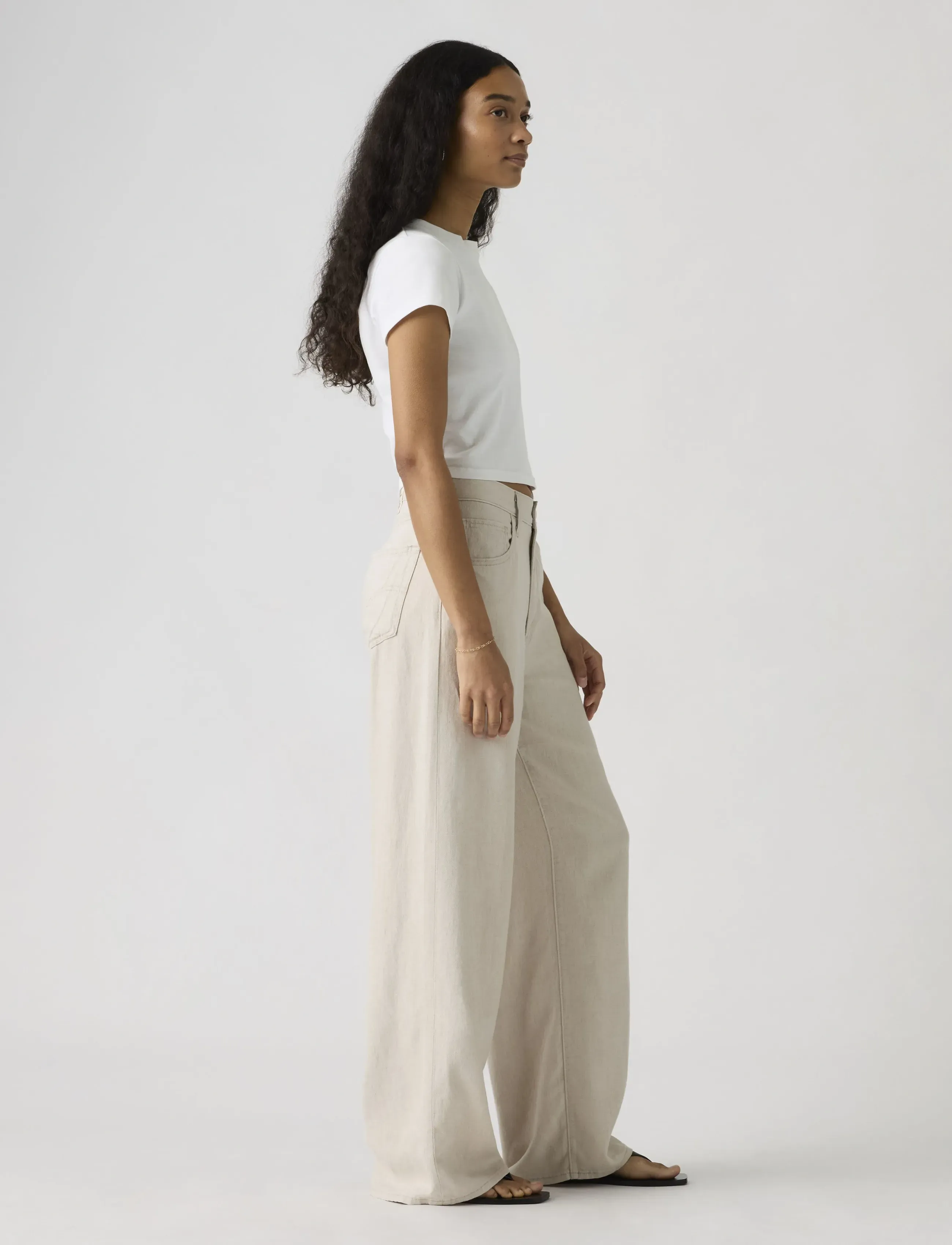 Levi's® - CINCH WIDE LEG CRYSTAL GRAY - brede jeans - greys - 3