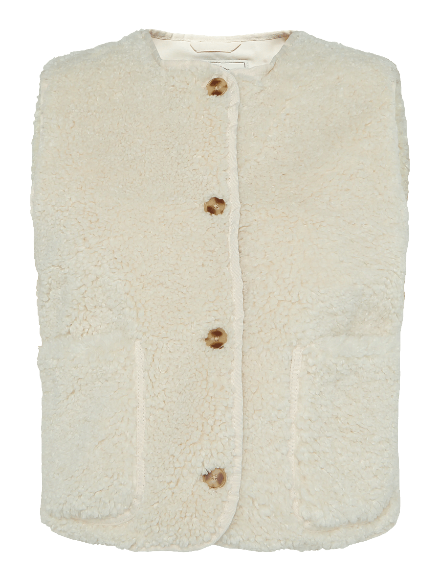 Levi's® - REMA SHERPA VEST WHITE SWAN SH - fleece- og teddyveste - neutrals - 0