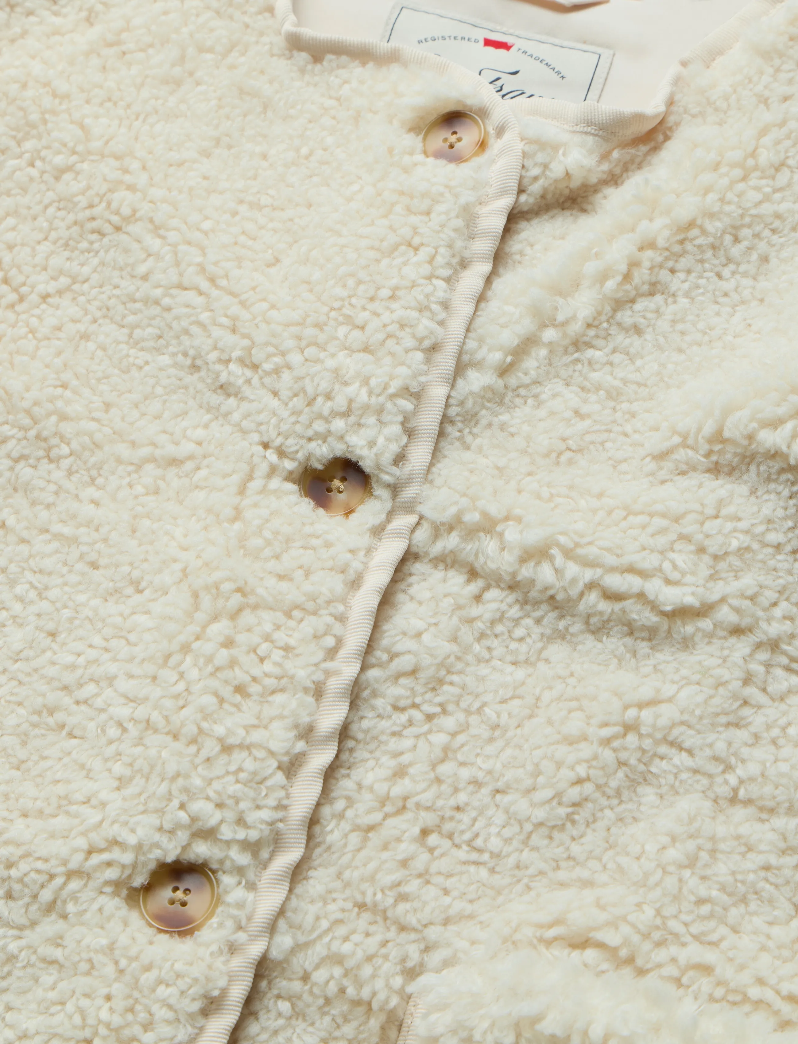 Levi's® - REMA SHERPA VEST WHITE SWAN SH - fleece- og teddyveste - neutrals - 3
