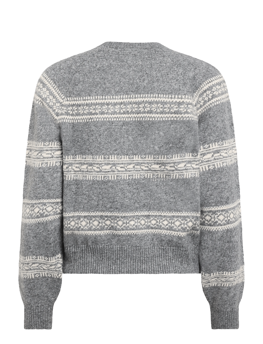 Levi's® - JOLIE FAIRISLE CREWNECK SWEATE - striktrøjer - greys - 1