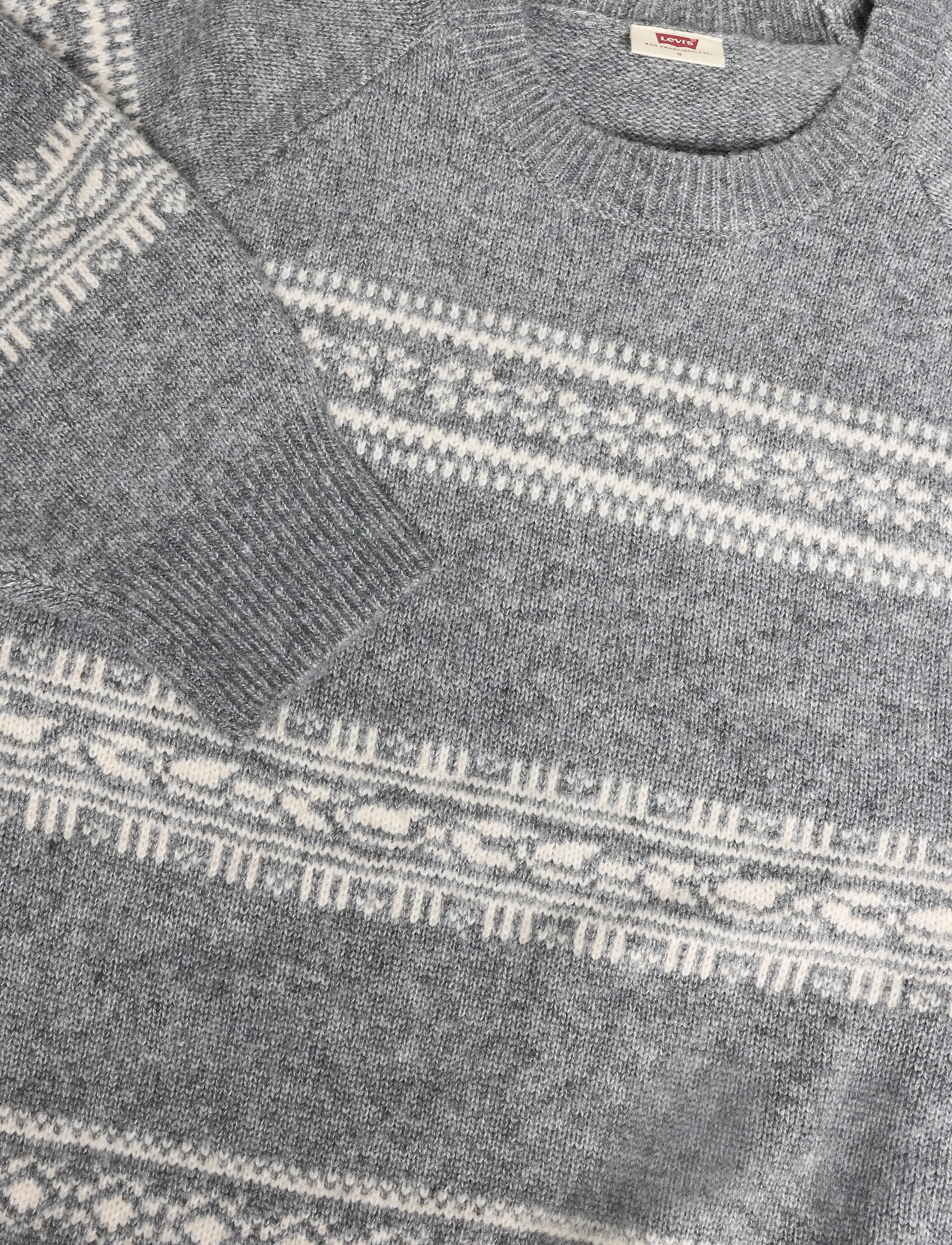 Levi's® - JOLIE FAIRISLE CREWNECK SWEATE - greys - 2