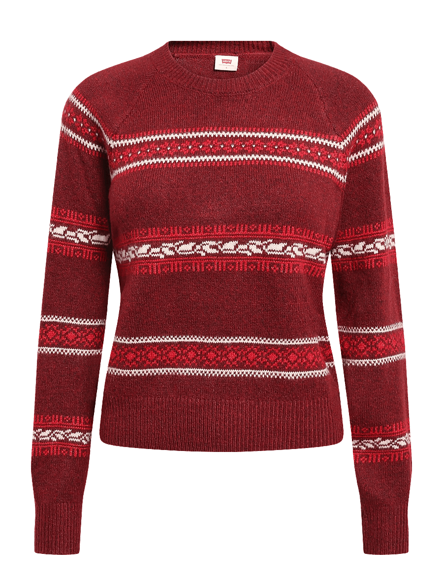 Levi's® - JOLIE FAIRISLE CREWNECK SWEATE - pullover - reds - 0