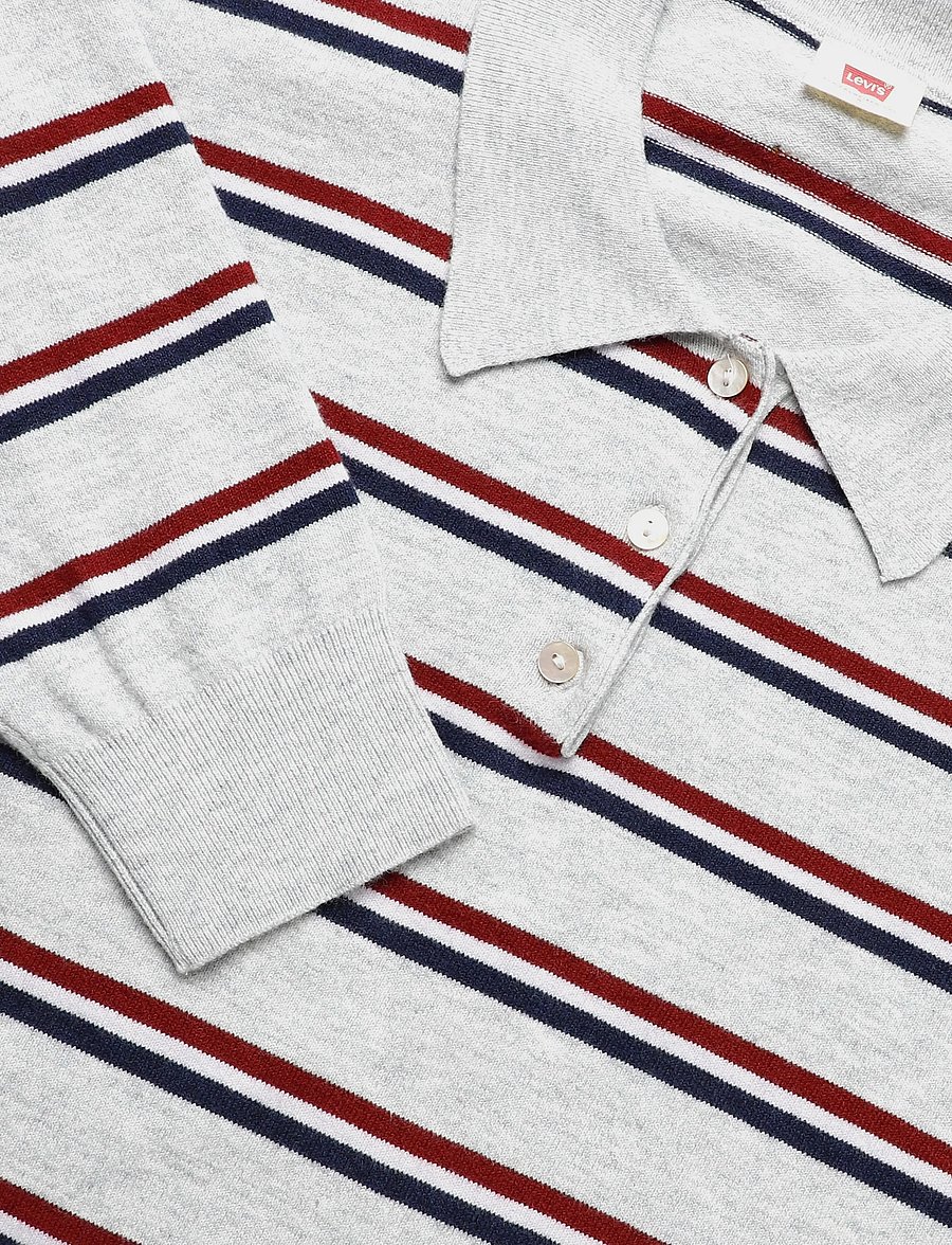 Levi's® - SUPER SOFT LS POLO JADE STRIPE - kampsunid - multi-color - 2
