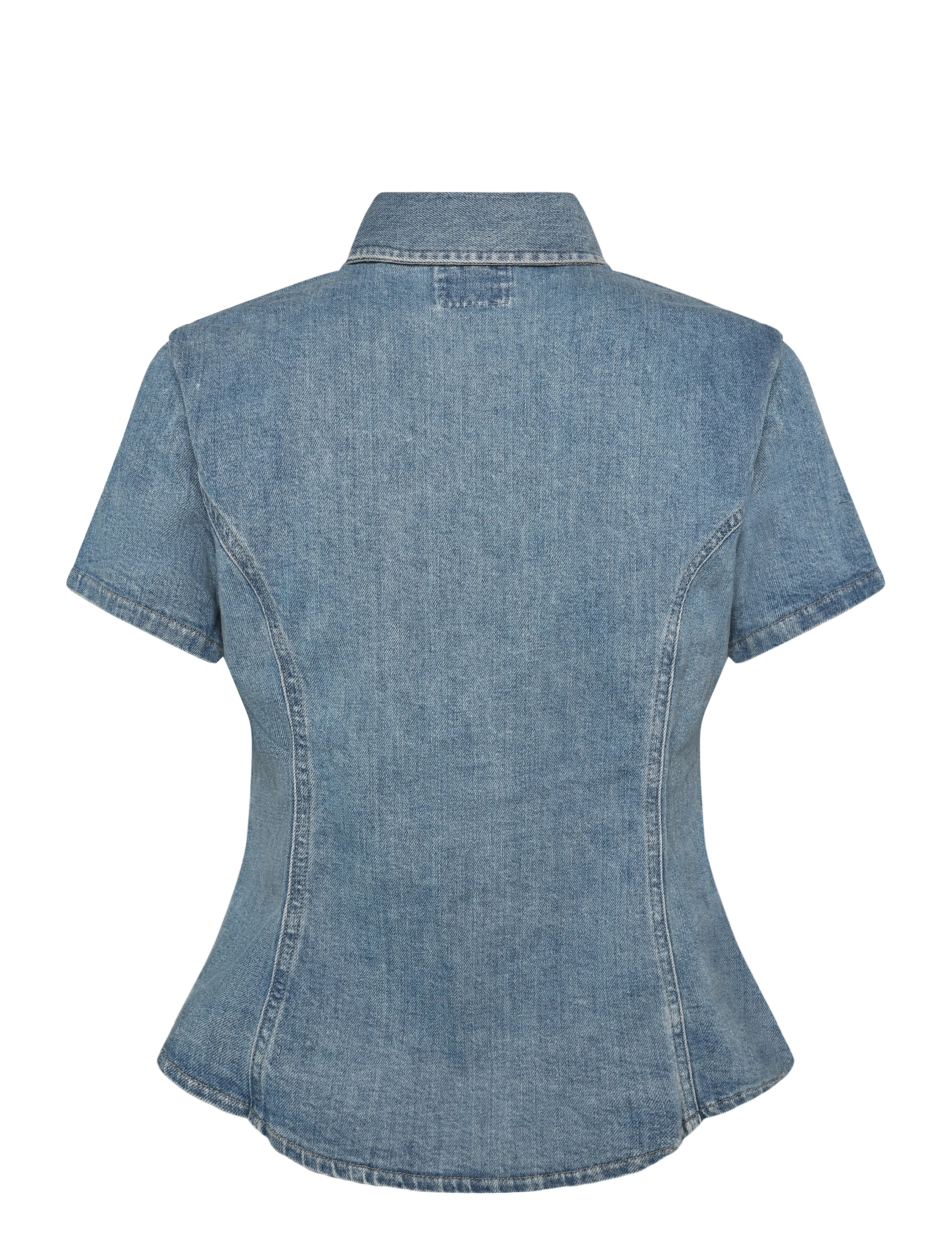 Levi's® - SS SHAPED DENIM SHIRT HAZY DAY - med indigo - worn in - 1