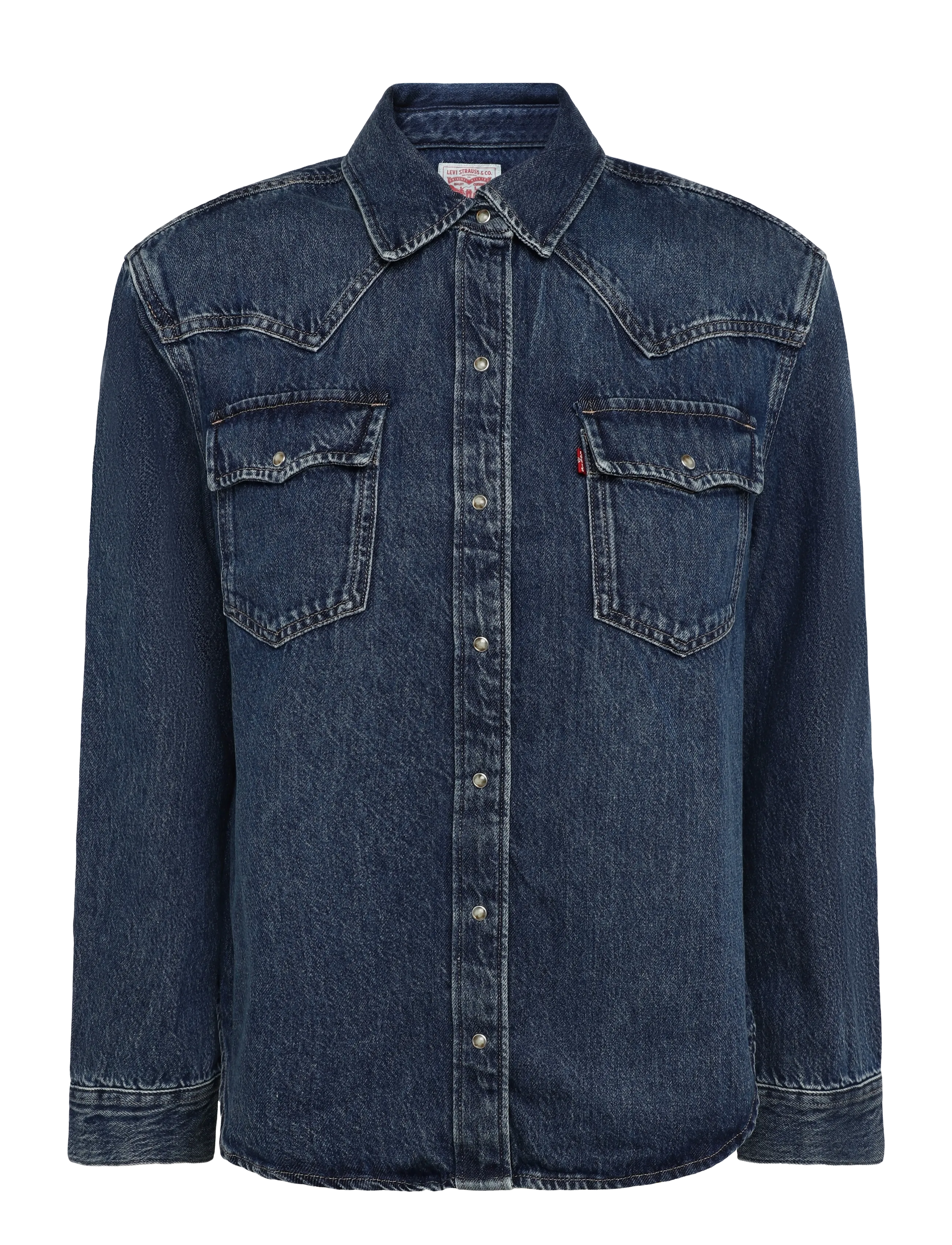 Levi's® 80S WESTERN SHIRT 80S LEFT CLI - Hooaja värvid - MED INDIGO - FLAT FINISH / blue