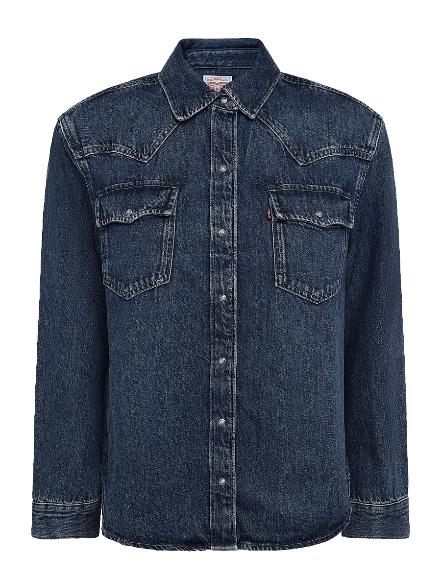 Levi's® - 80S WESTERN SHIRT 80S LEFT CLI - jeansskjortor - med indigo - flat finish - 0