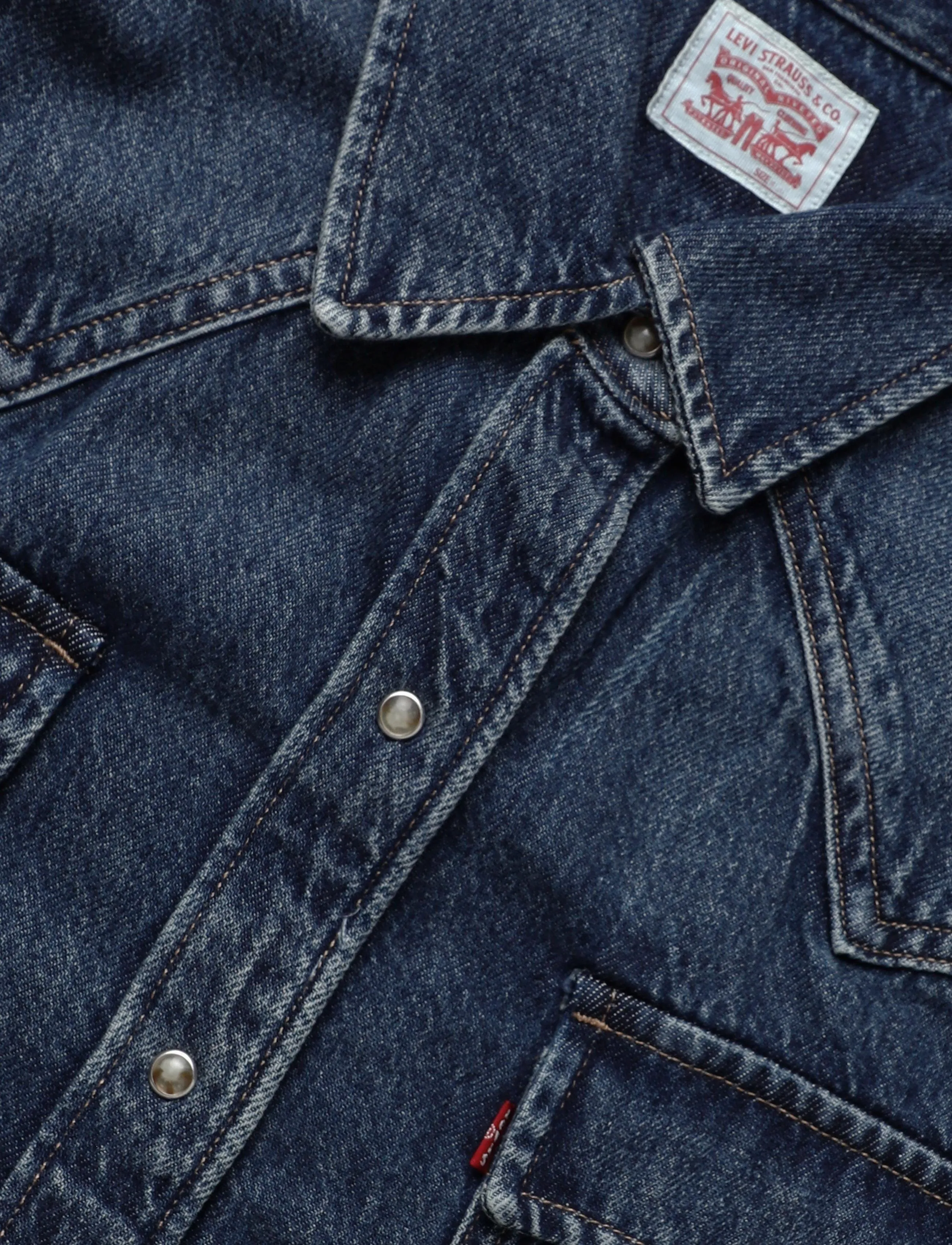 Levi's® - 80S WESTERN SHIRT 80S LEFT CLI - med indigo - flat finish - 2