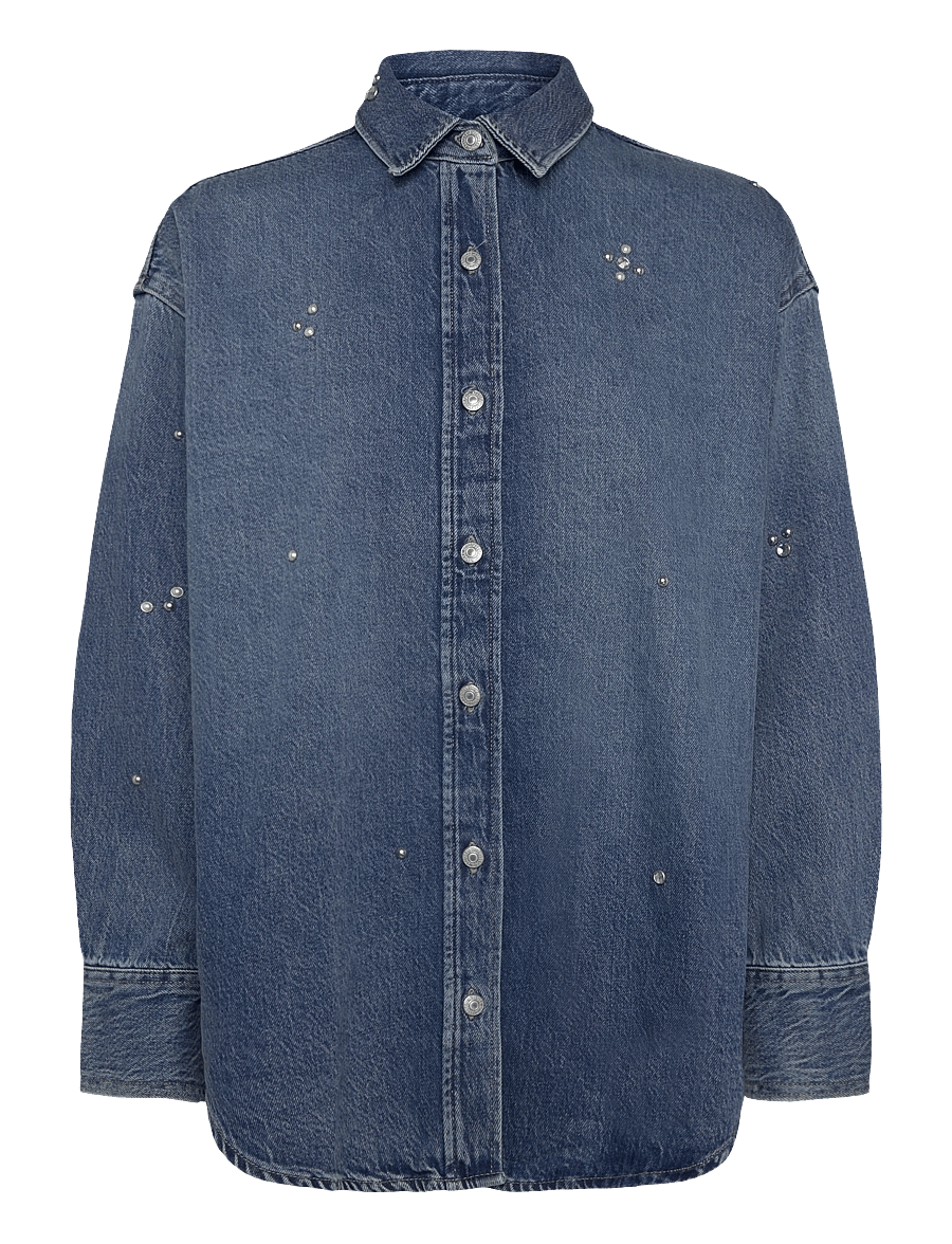 Levi's® - JORDAN DENIM SHIRT TRIP ON DRI - teksasärgid - med indigo - worn in4 - 0