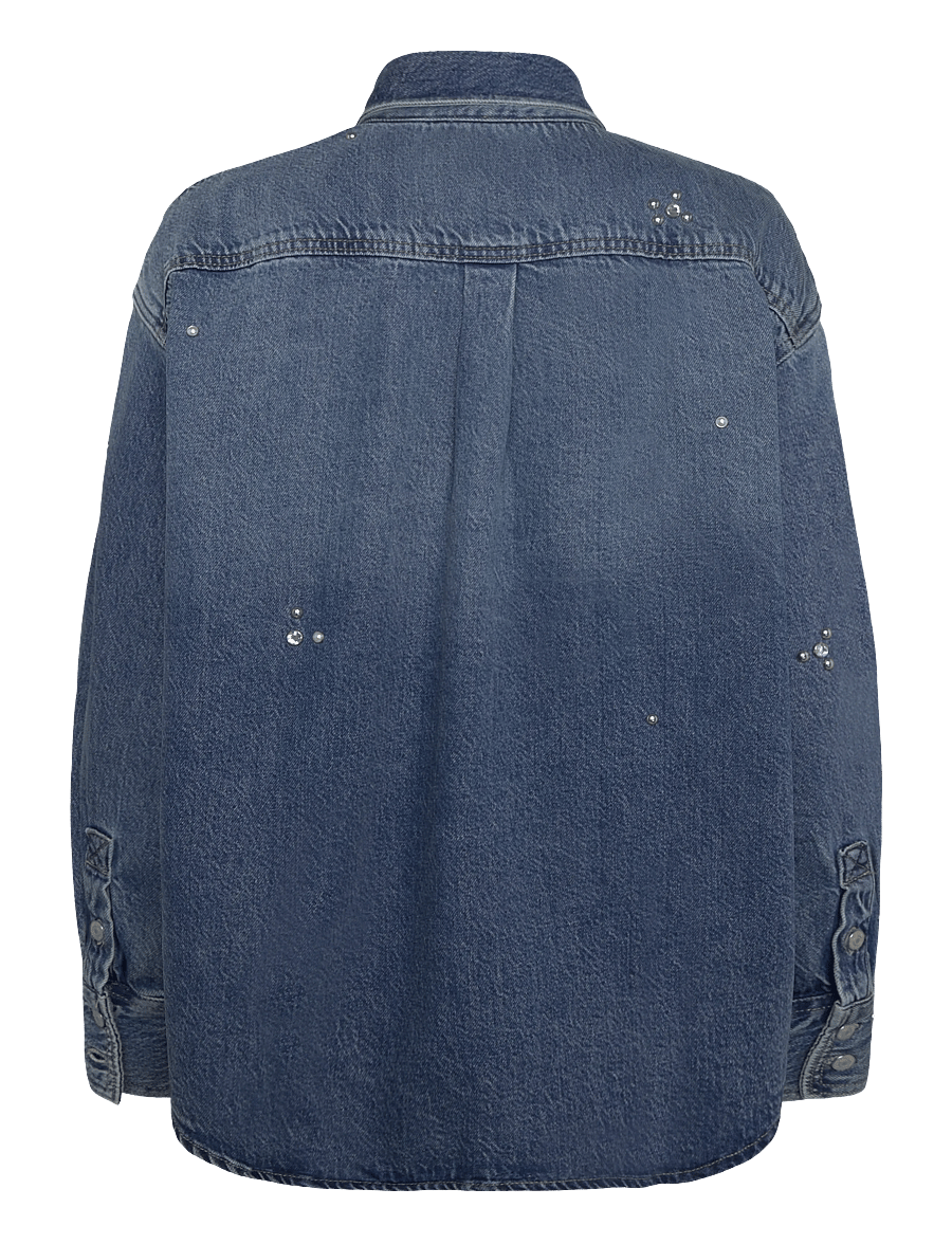 Levi's® - JORDAN DENIM SHIRT TRIP ON DRI - jeanshemden - med indigo - worn in - 1