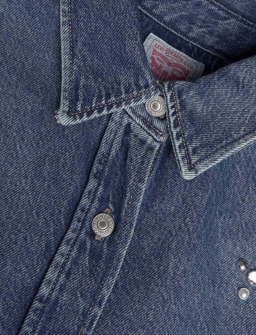 Levi's® - JORDAN DENIM SHIRT TRIP ON DRI - jeanshemden - med indigo - worn in - 2