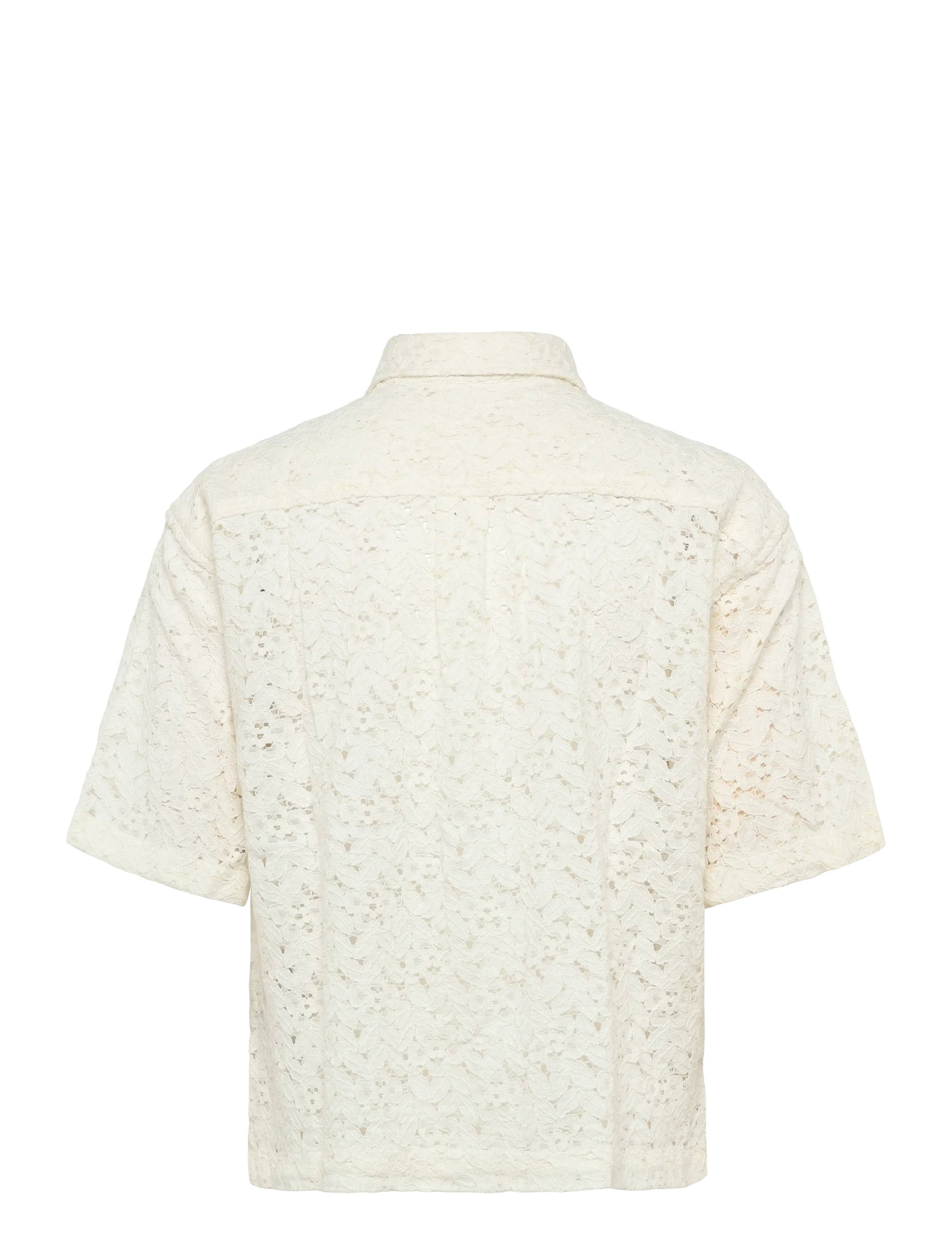 Levi's® - HARLIE SS LACE SHIRT EGRET LAC - short-sleeved shirts - whites - 1