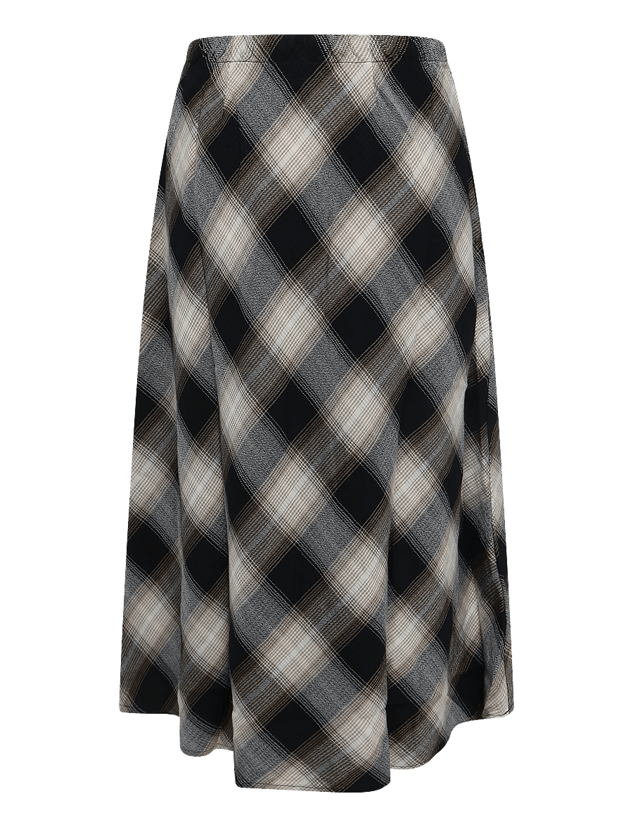 Levi's® - NOEMI SKIRT TESSA SHADOW PLAID - maxi nederdele - browns - 1