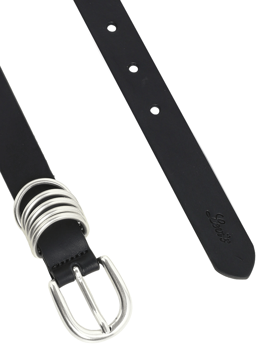 Levi's® - LYLA RING BELT CAVIAR - ledergürtel - blacks - 1
